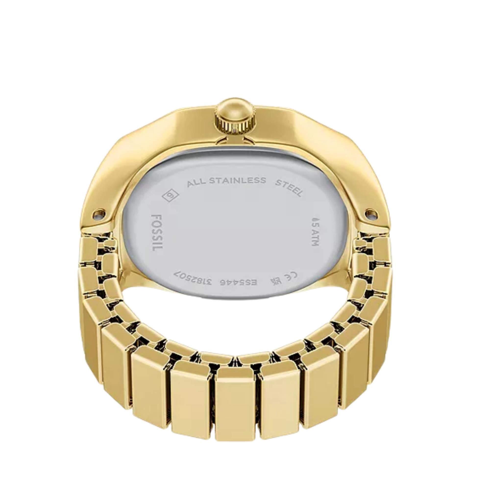 Fossil Harlow Ring Two-Hand Gold-Tone Cream Dial Steel strap Women's Watch ES5446