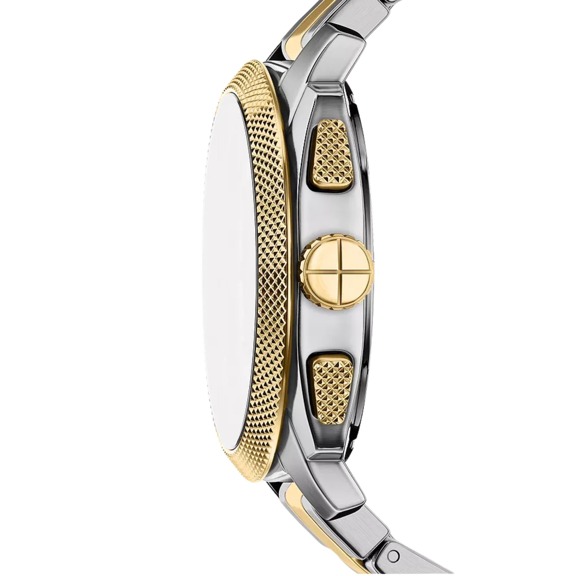 Fossil Machine Chronograph Black Dial Steel Strap Men's Watch FS6159