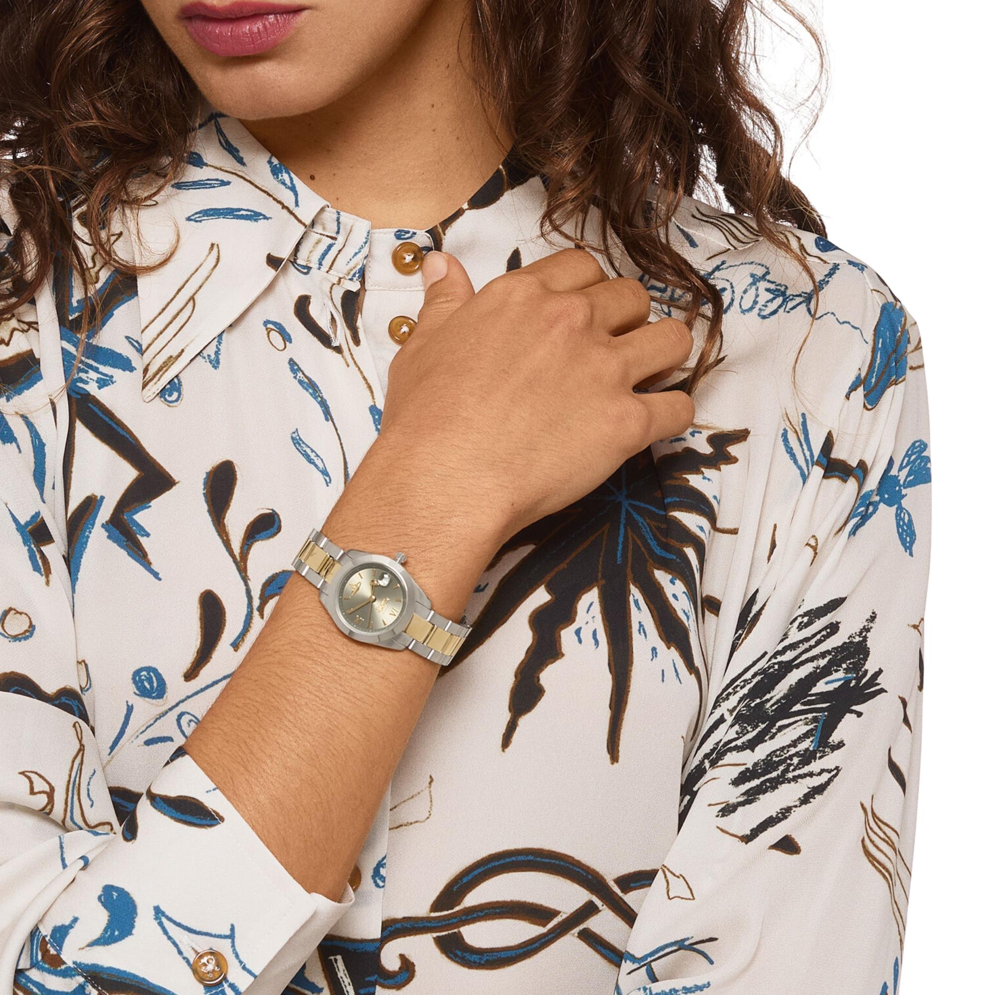 Vivienne Westwood Fenchurch Quartz Grey Dial Steel Strap Women's Watch VV292GYSG