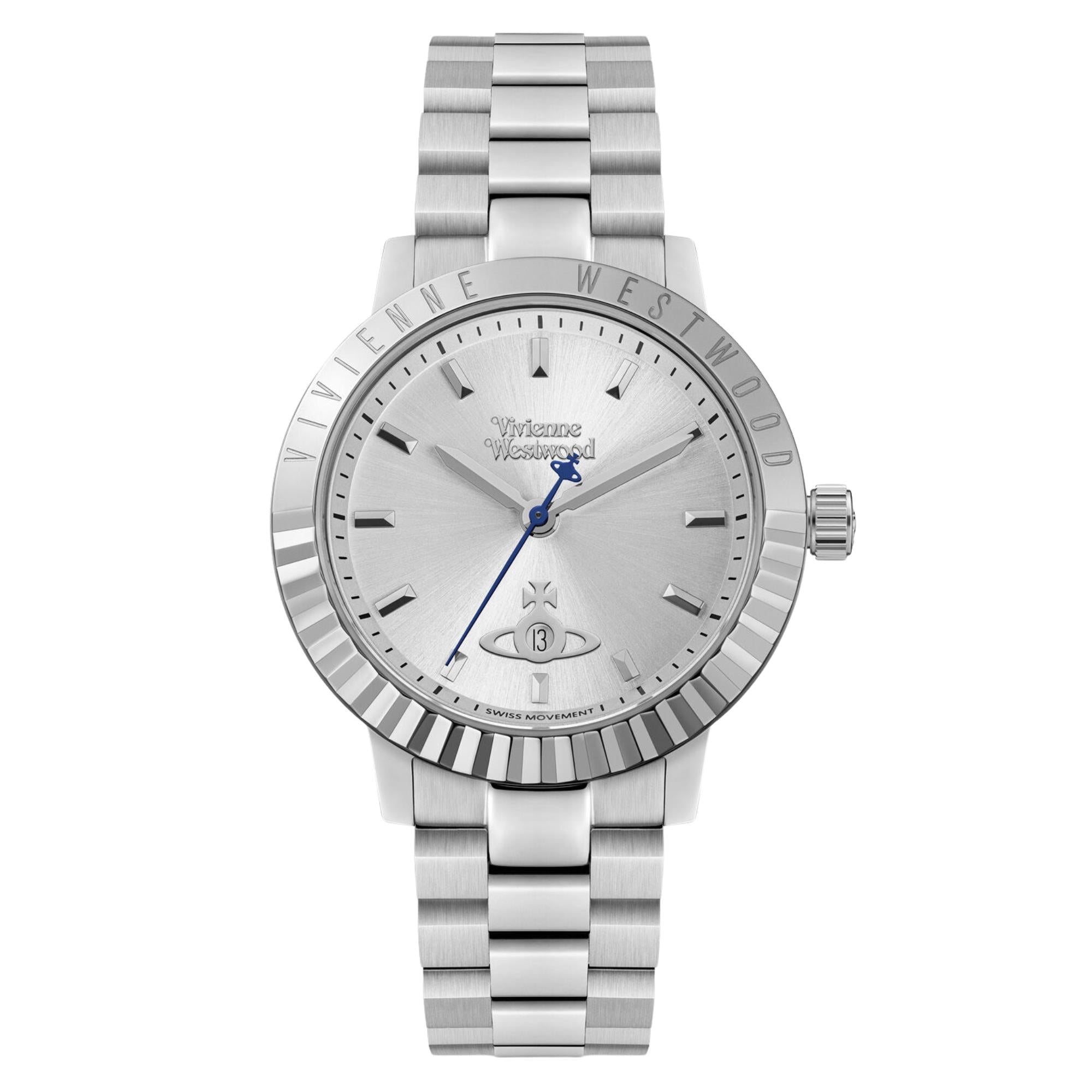 Vivienne Westwood Dulwich Quartz Silver Dial Steel Strap Unisex Watch VV307SLSL