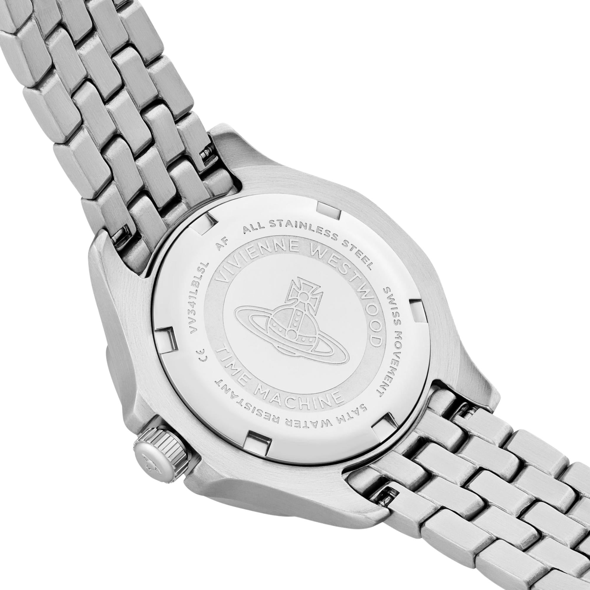 Vivienne Westwood The Brompton Blue Dial Steel Strap Women's Watch VV341LBLSL