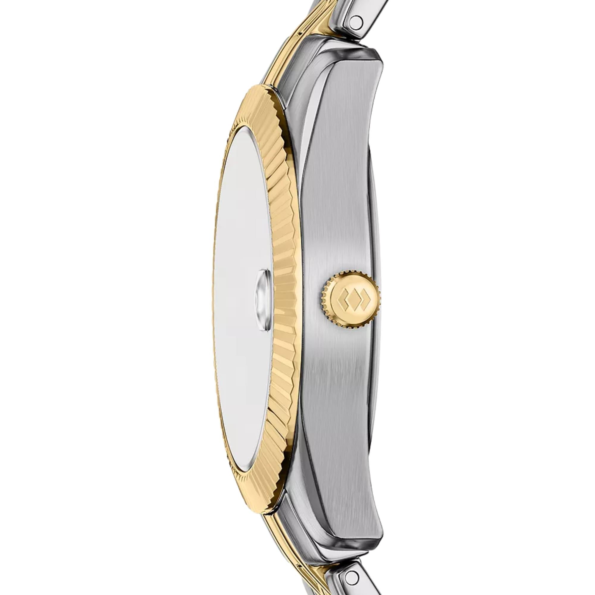 Fossil Scarlette Quartz Pink Dial Steel Strap Women's Watch ES5461