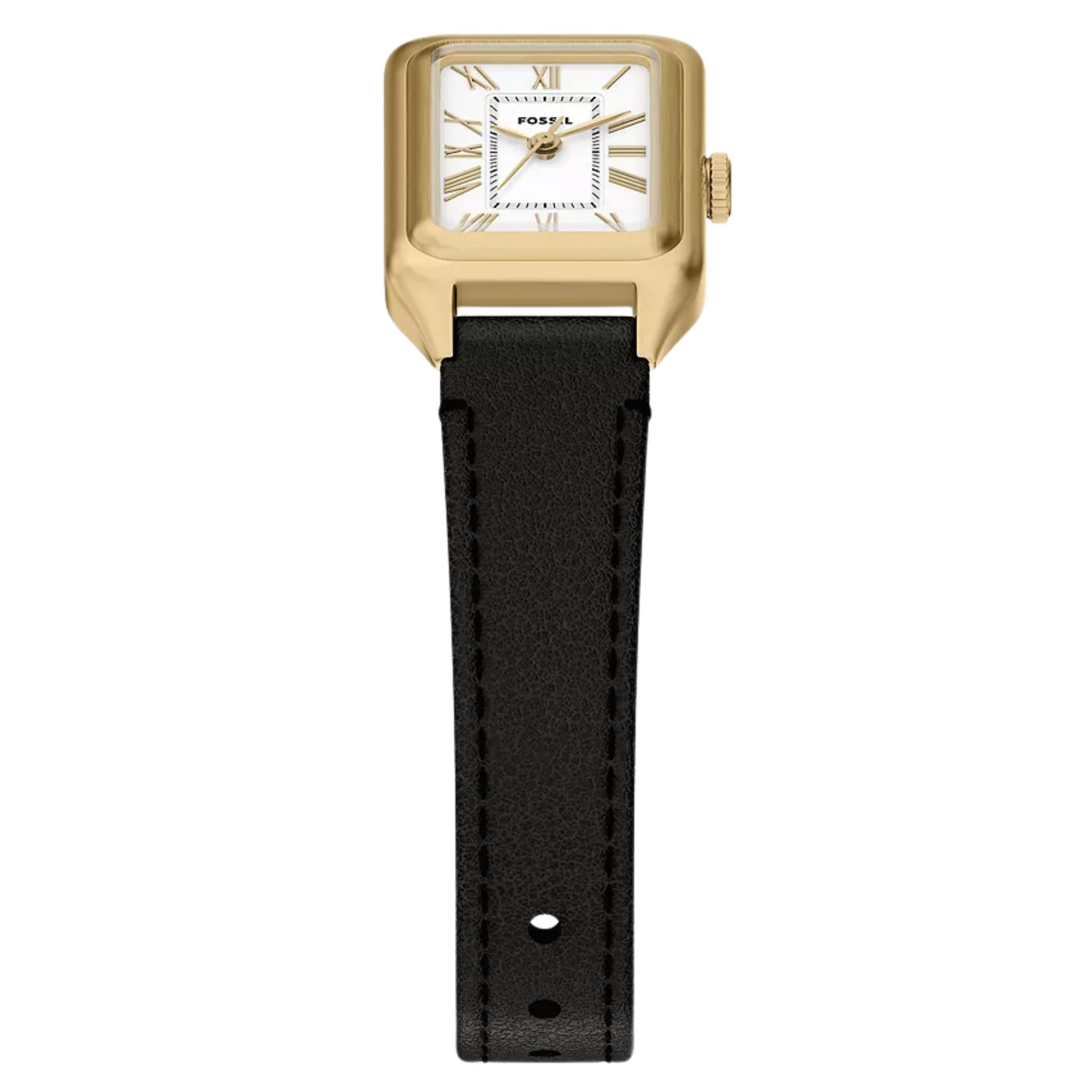 Fossil Raquel 18mm White Dial Leather Ladies Quartz Watch ES5470