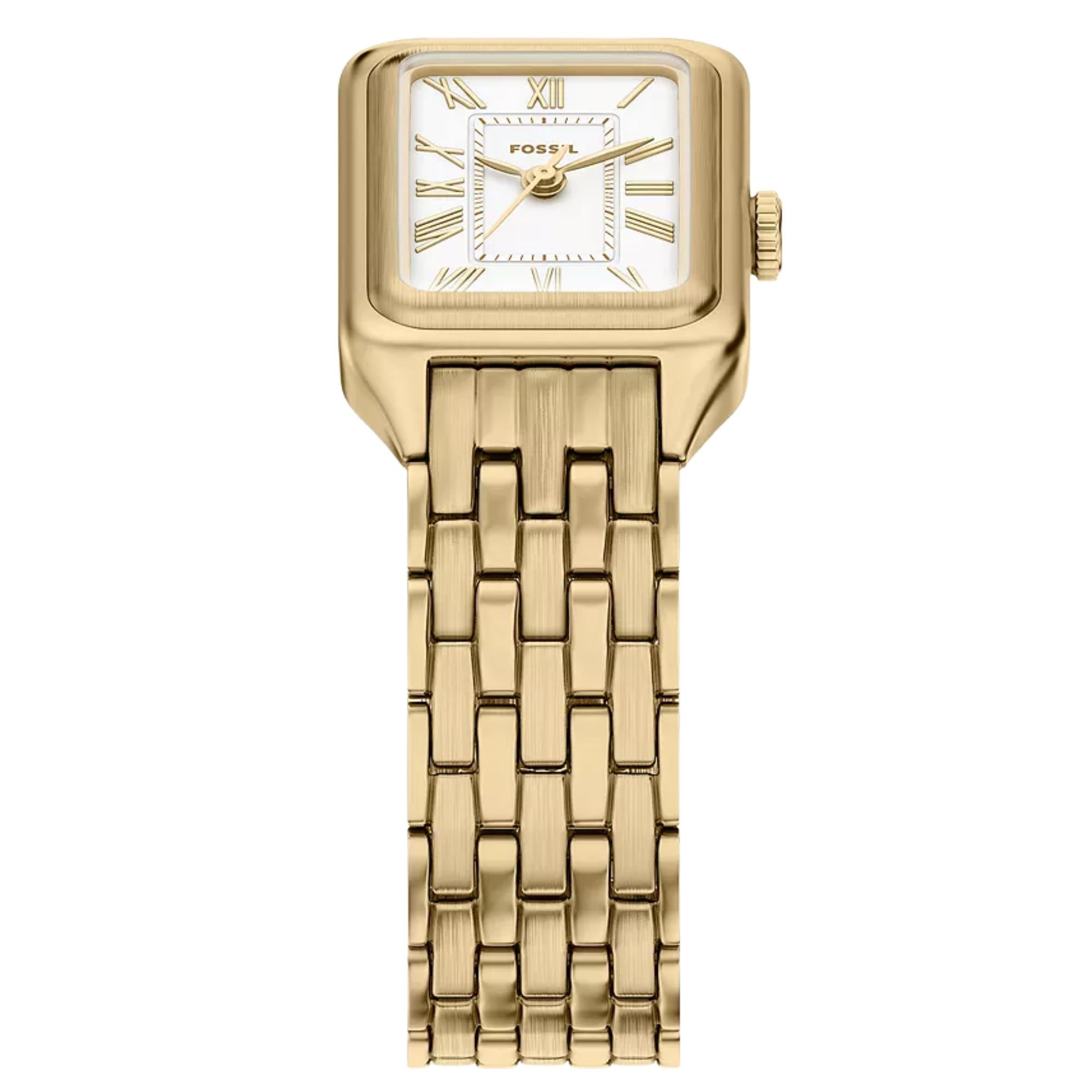 Fossil Raquel 18mm White Dial Steel Ladies Quartz Watch ES5467