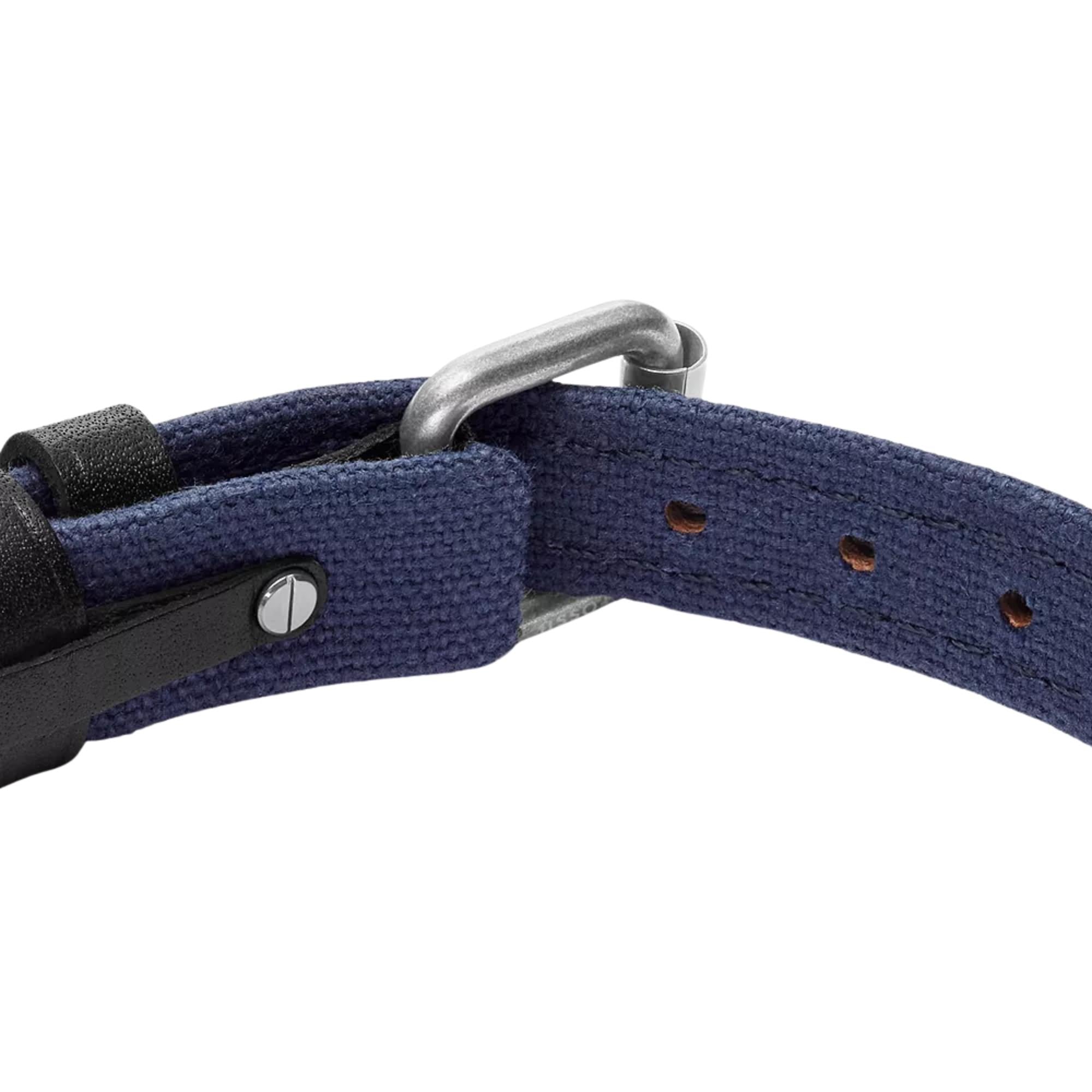 Fossil Everett Colour Pop Midnight Blue and Black Leather Strap Men's Bracelet JA7316998