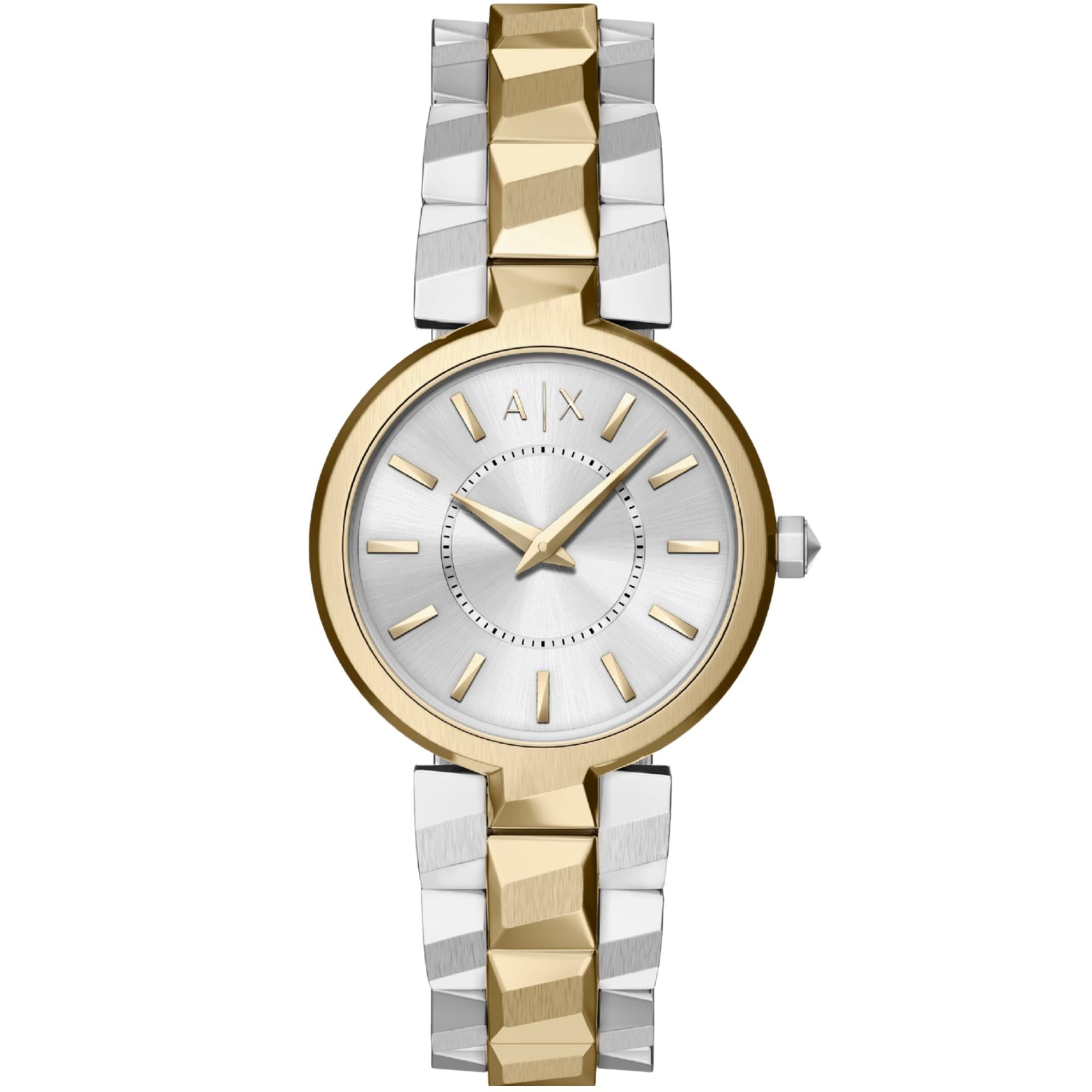 Armani Exchange Audelle 34mm Silver Dial Steel Ladies Quartz Watch AX4406