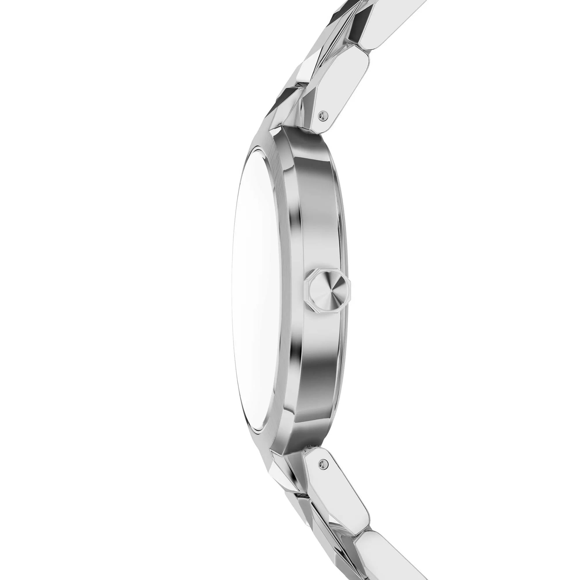 Armani Echange Audelle 34mm Silver Dial Steel Ladies Quartz Watch AX4405
