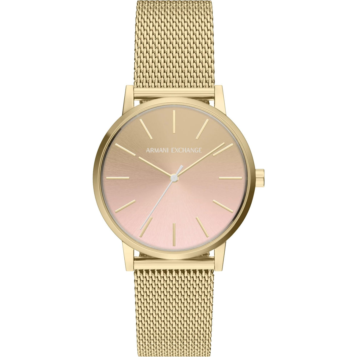 Armani Exchange Lola 36mm Pink Dial Steel Ladies Quartz  display picture 1