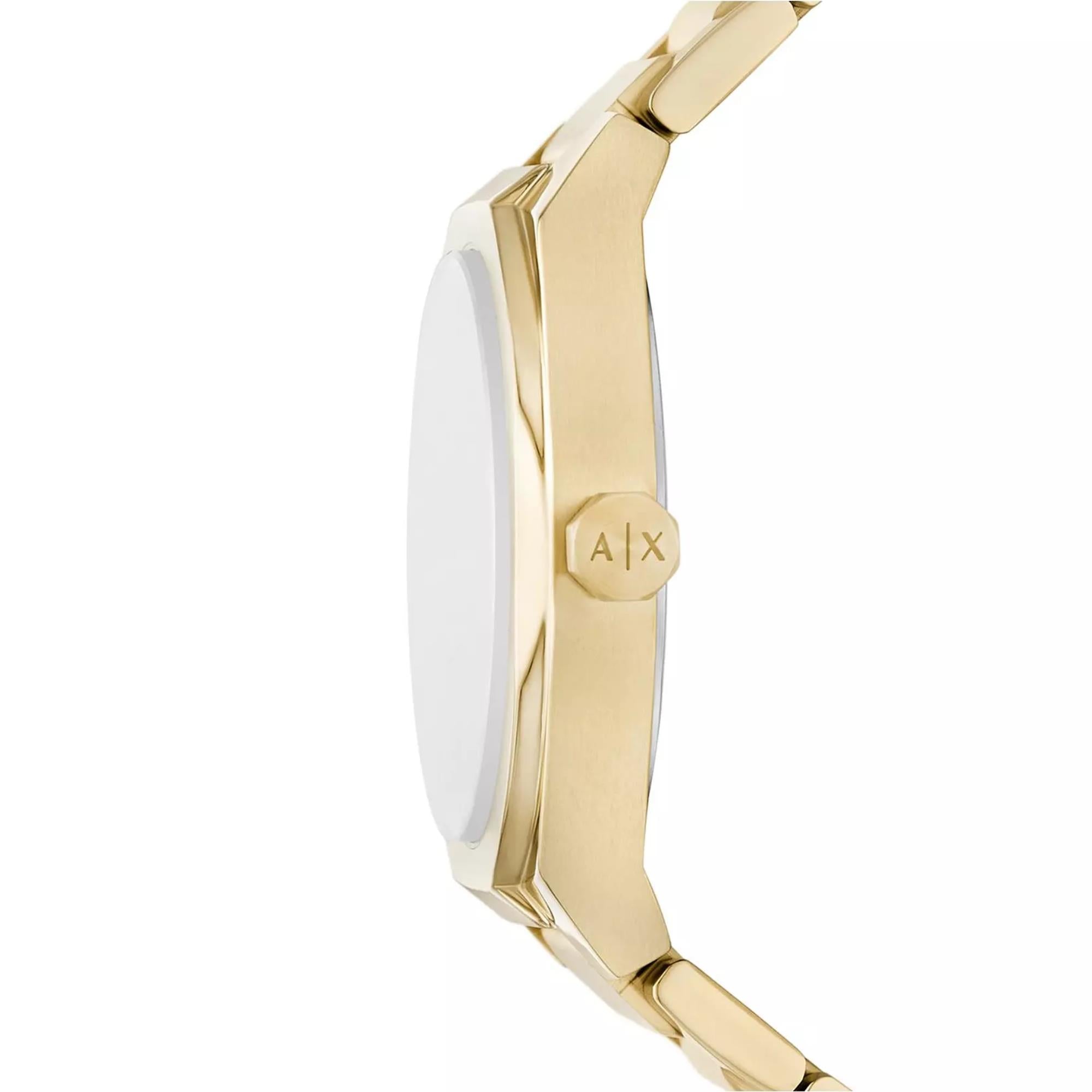 Armani Exchange Sync 36mm Brown/Beige Dial Steel Ladies Quartz Watch AX6031