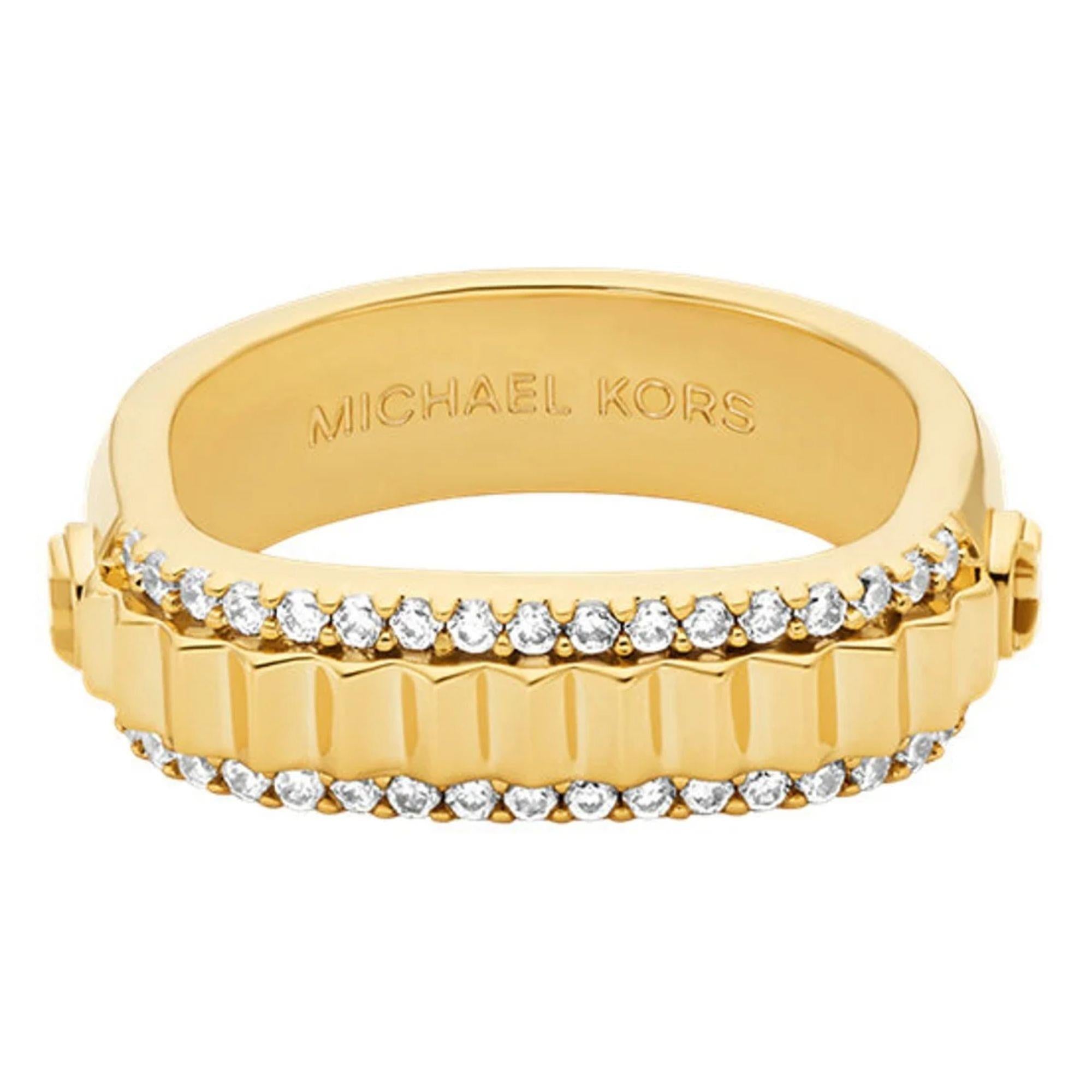 Michael Kors Premium Gold Tone Women's Ring MKJ8611710