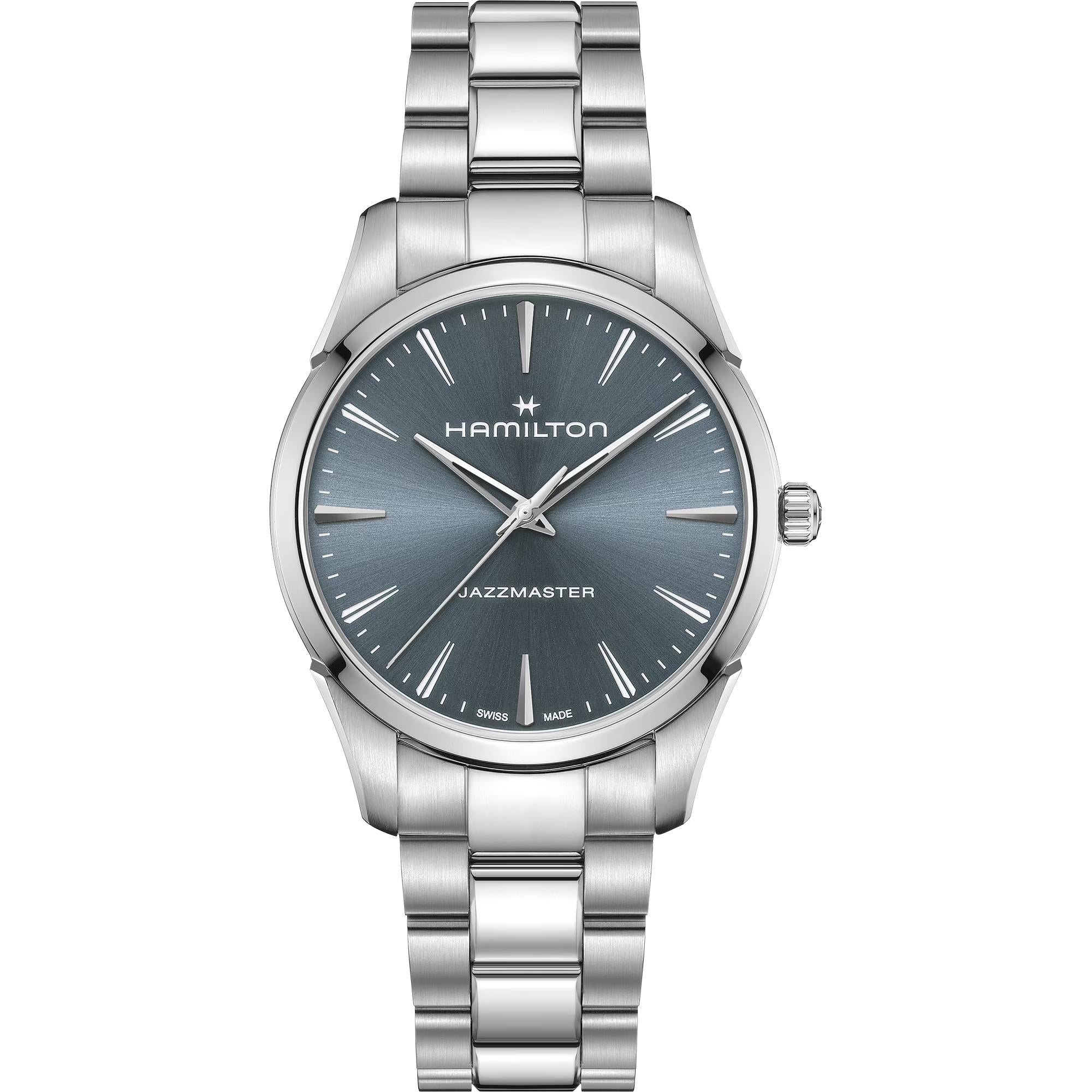 Hamilton Jazzmaster Quartz Blue Dial Steel Strap Men's Watch H32461141