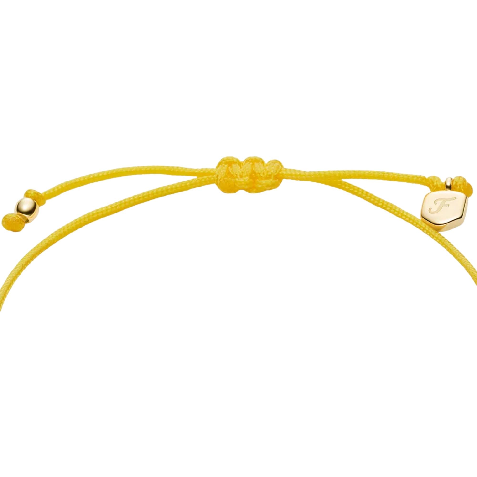 Fossil Sutton Mini Moments Yellow Gold-Tone Brass Pavé Flower Women's Bracelet JA7308710