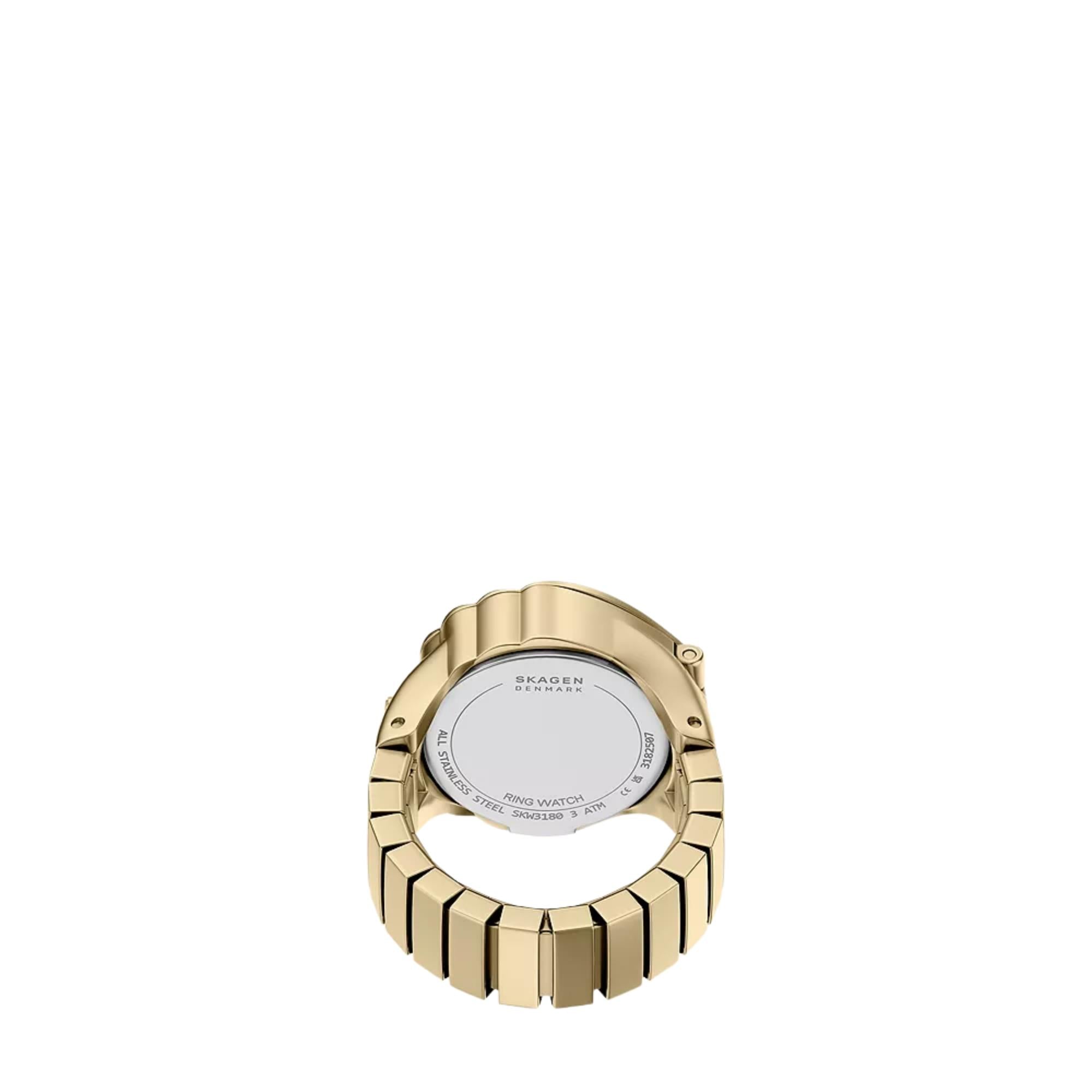 Skagen 24mm Mother of Pearl Dial Ring Watch SKW3180