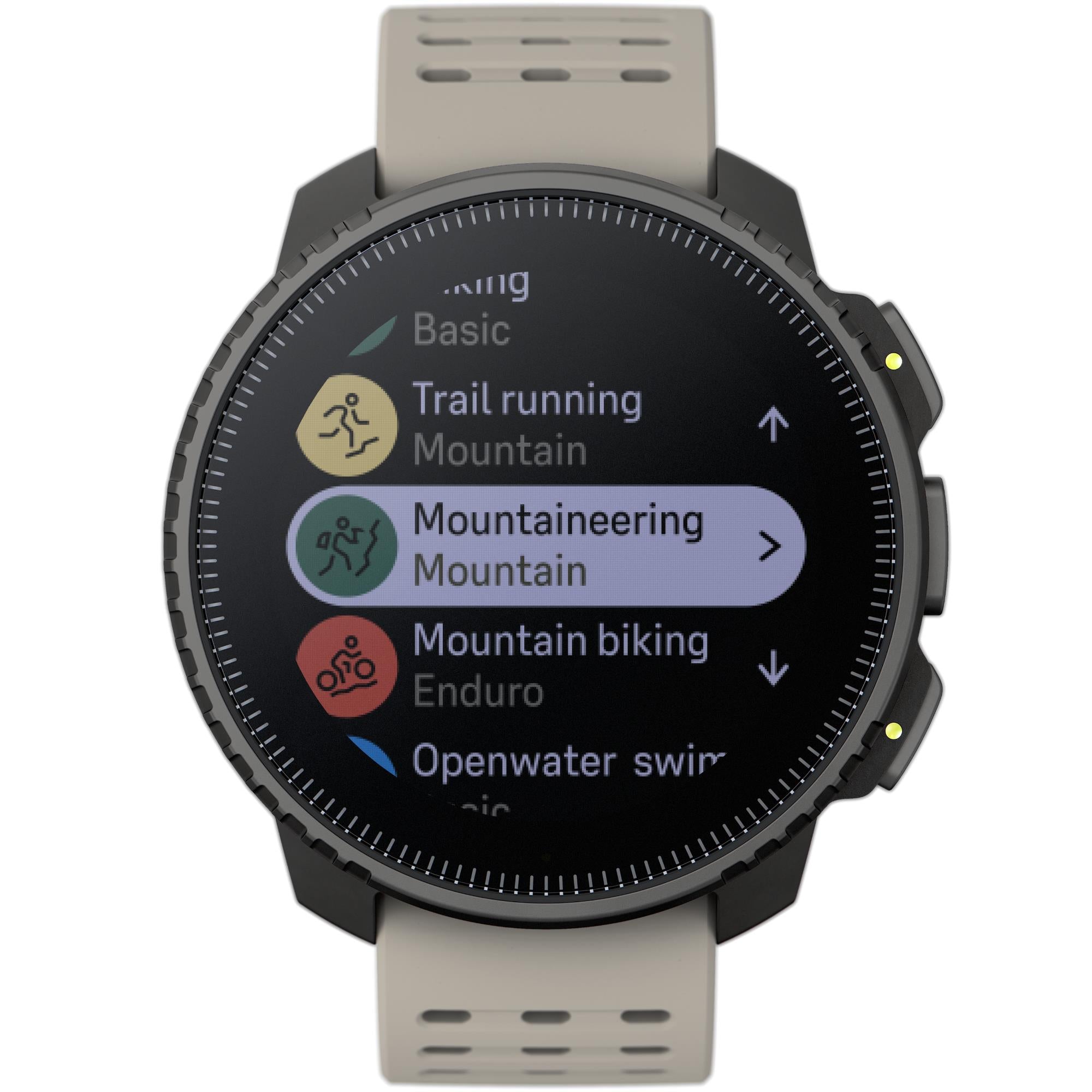 Suunto Vertical Black Sand Digital Silicone Strap Unisex Smart Watch SS050863000