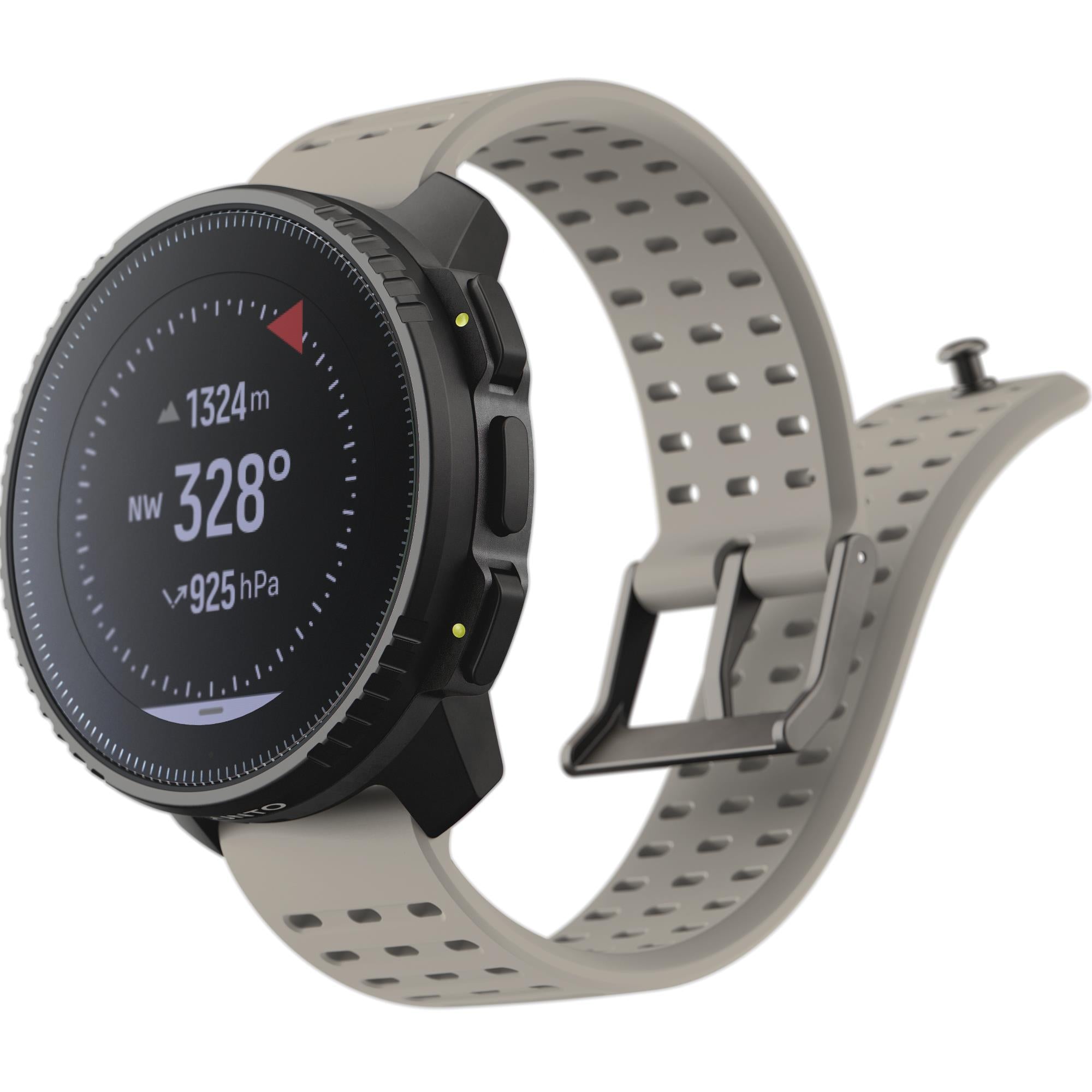 Suunto Vertical Black Sand Digital Silicone Strap Unisex Smart Watch SS050863000