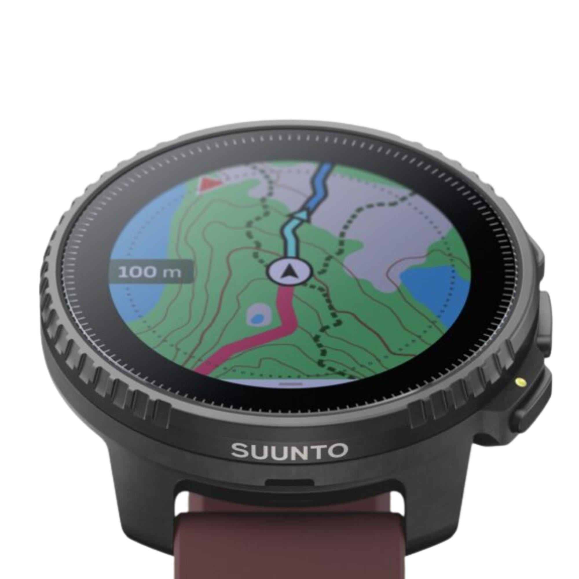 Suunto Vertical Black Ruby Digital Silicone Strap Unisex Smart Watch SS050865000