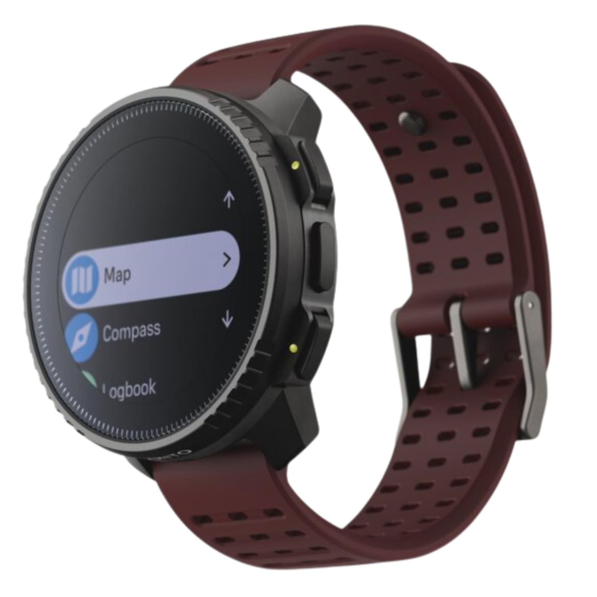 Suunto Vertical Black Ruby Digital Silicone Strap Unisex Smart Watch SS050865000