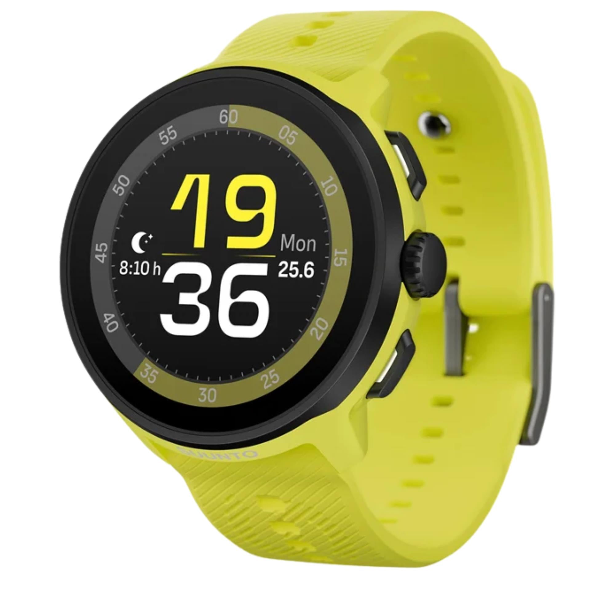 Suunto Run Lime Digital Silicone Strap Unisex Smart Watch SS051274000