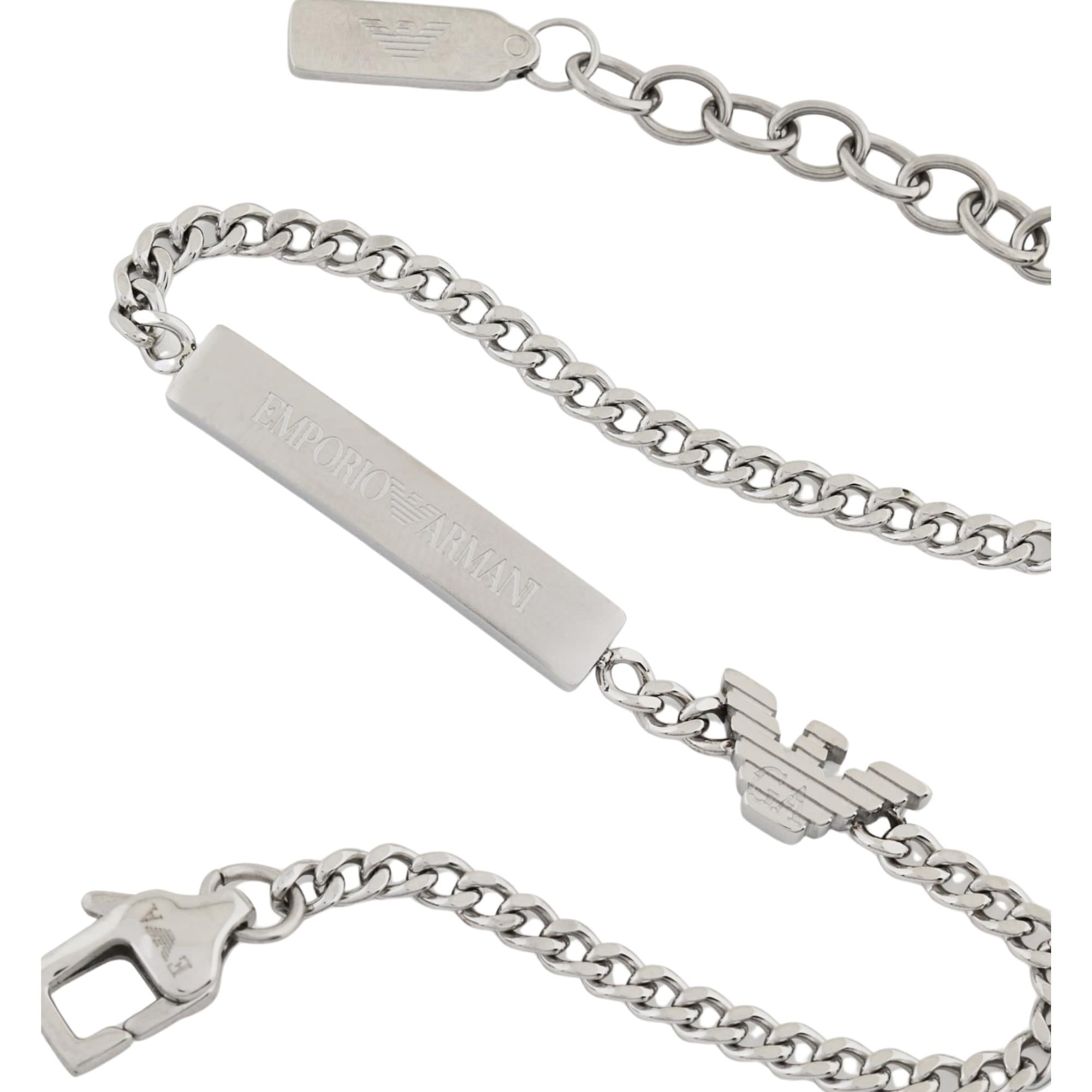 Emporio Armani Stainless Steel ID Men's Bracelet EGS3310040