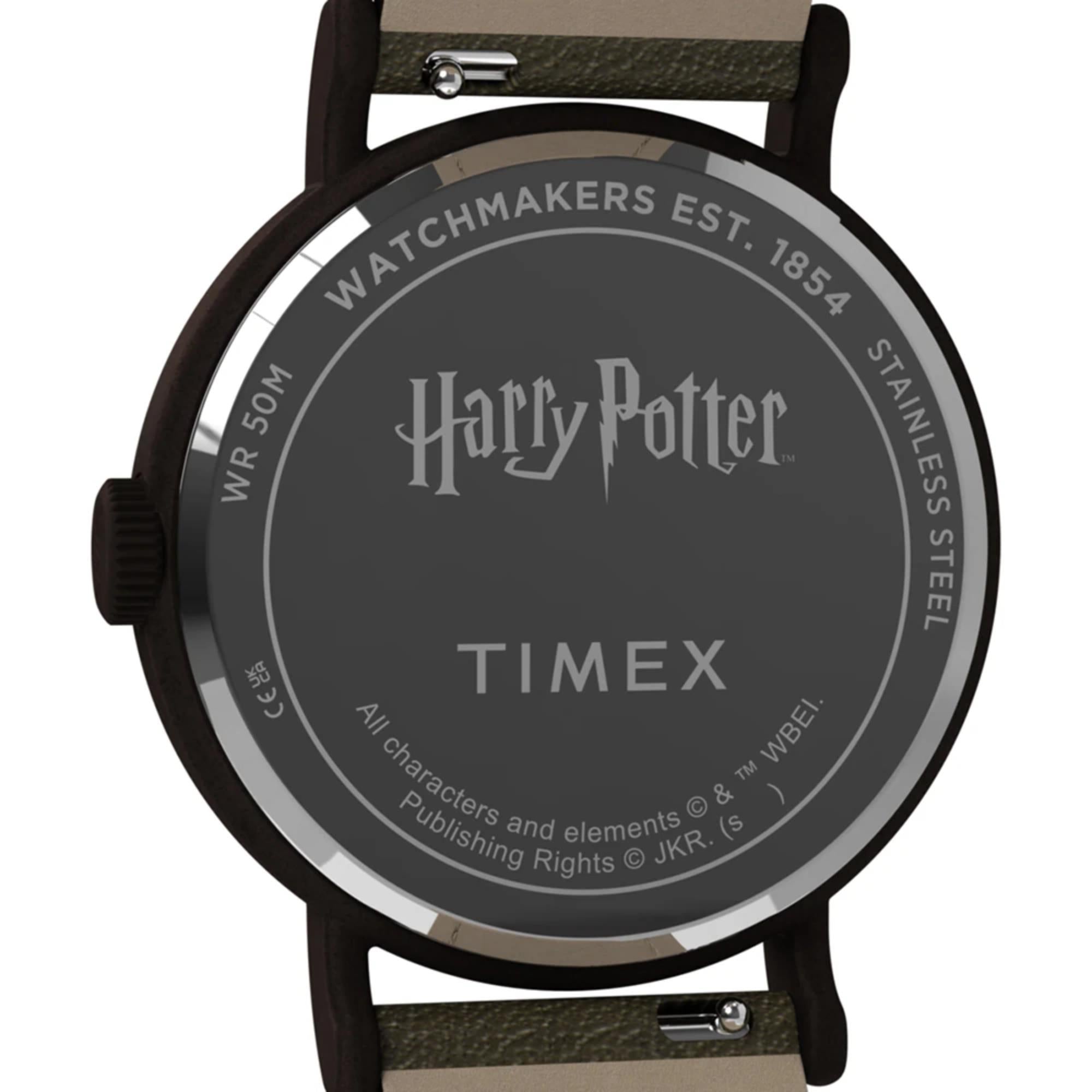Timex Lab Harry Potter x Timex Weekender Sorting Hat Brown Dial Leather Strap Men's Watch TW2Y77000