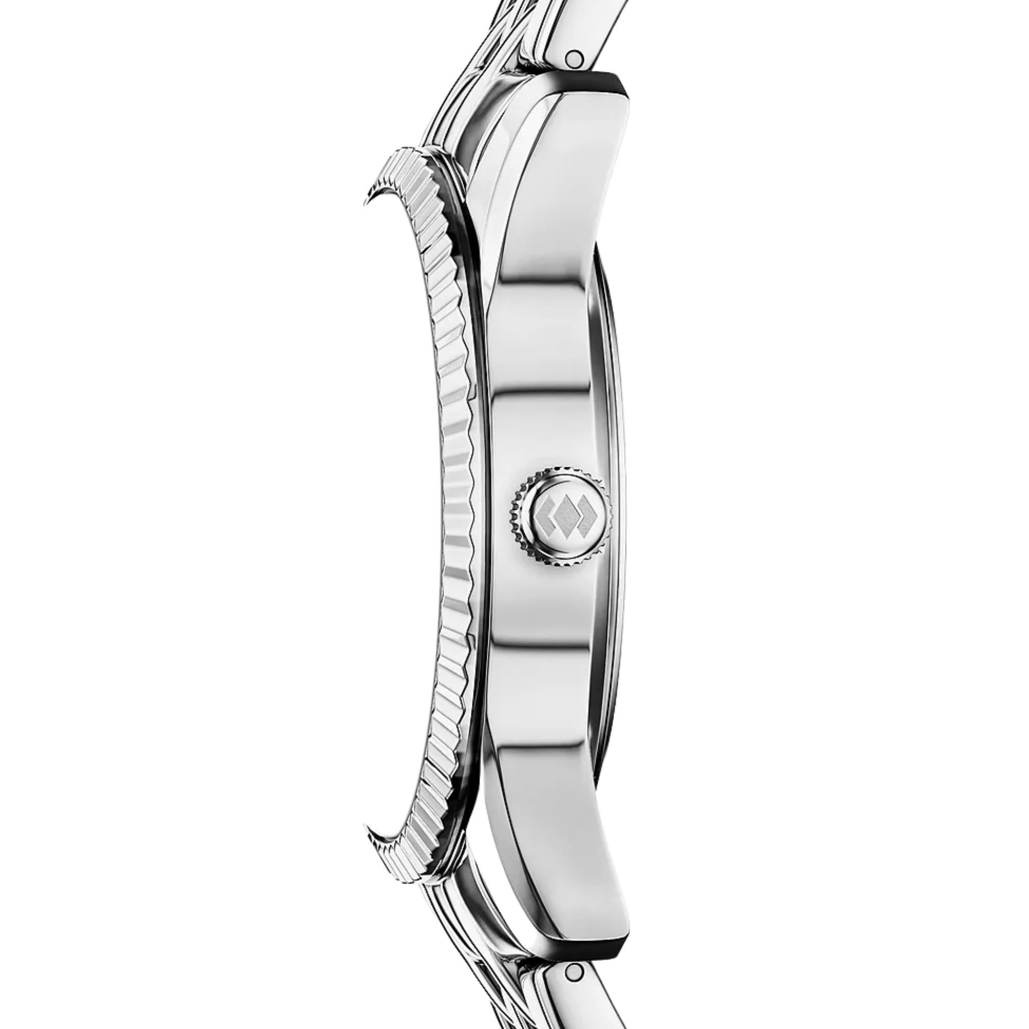 Fossil Scarlette 34mm Blue Dial Steel Ladies Quartz Watch ES5457