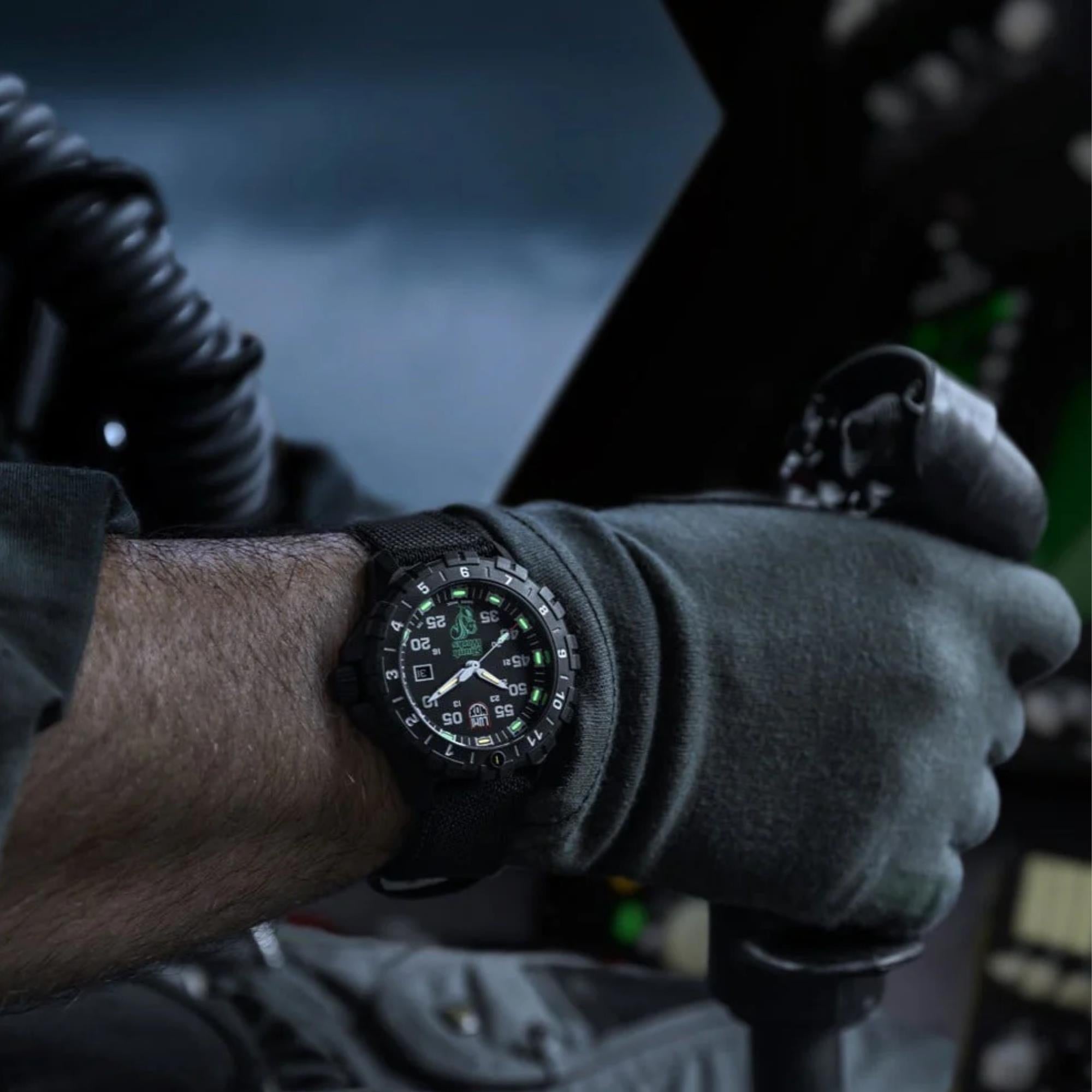 Luminox F-117 Nighthawk x Skunk Works Black Dial Kevlar Strap Men's Watch XA.6442.H