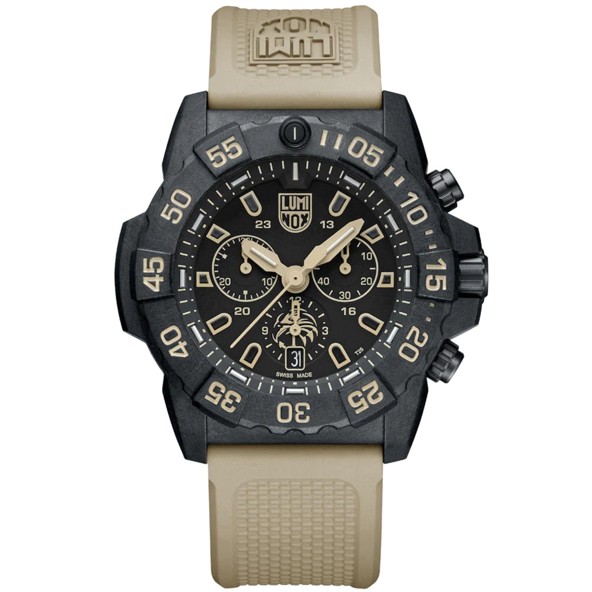 Luminox Navy Seal Foundation Chronograph Black Dial Rubber Strap Men's Watch XS.3590.NSF.2