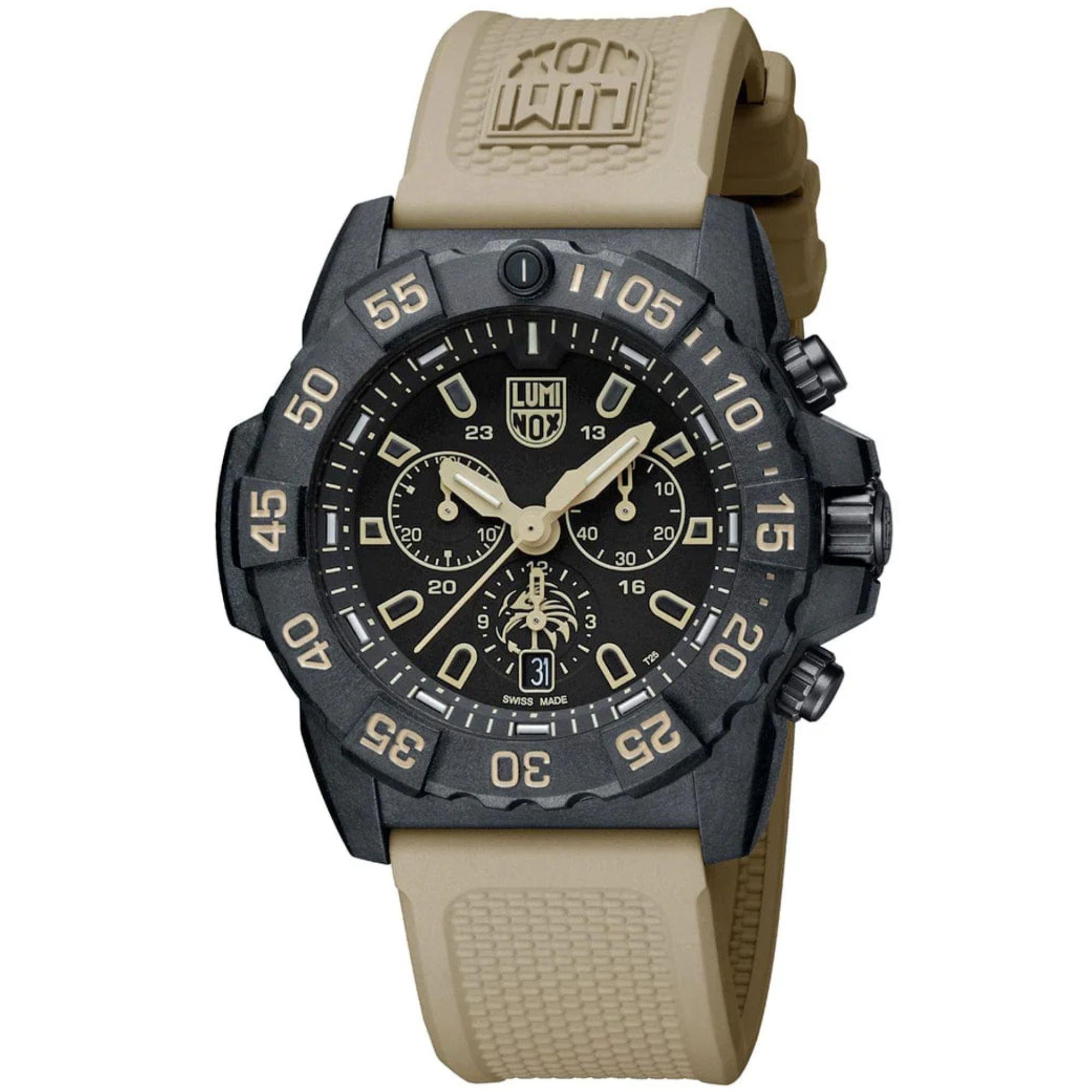 Luminox Navy Seal Foundation Chronograph Black Dial Rubber Strap Men's Watch XS.3590.NSF.2