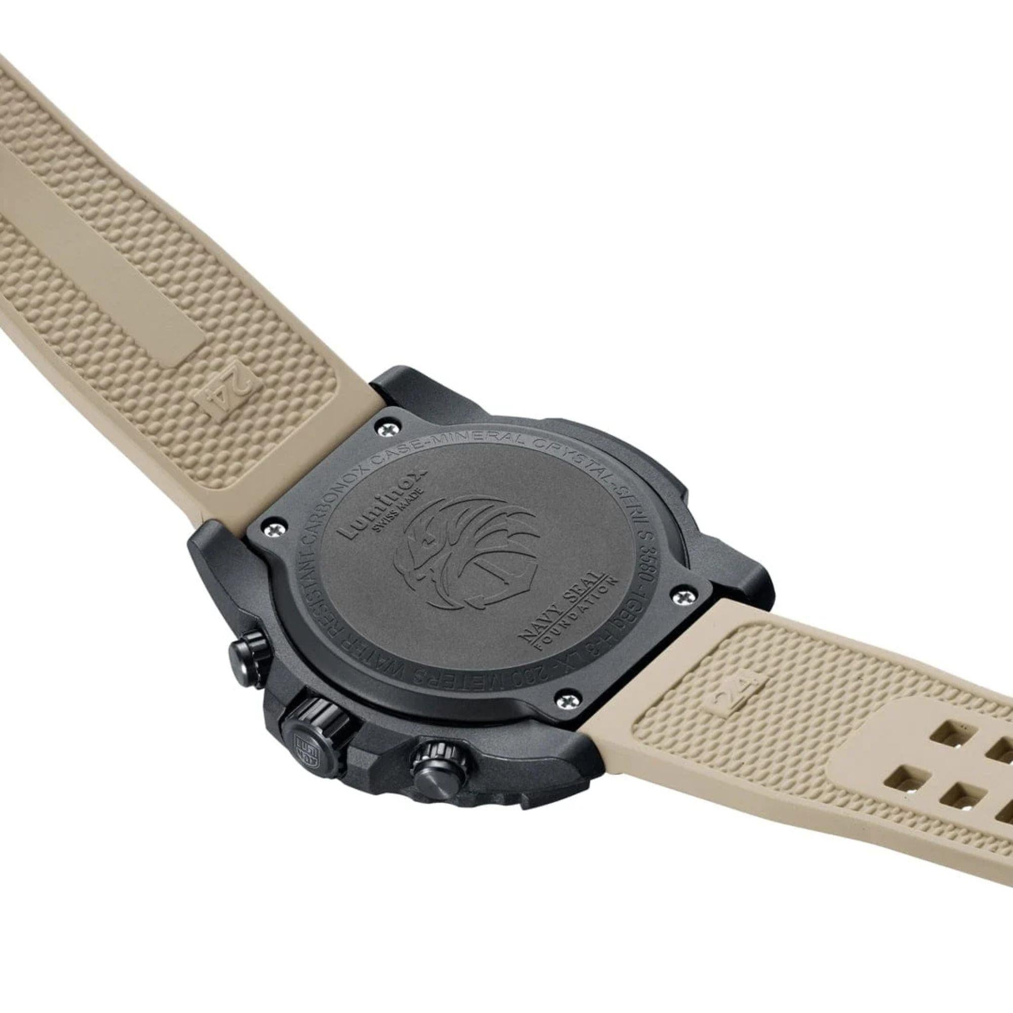 Luminox Navy Seal Foundation Chronograph Black Dial Rubber Strap Men's Watch XS.3590.NSF.2