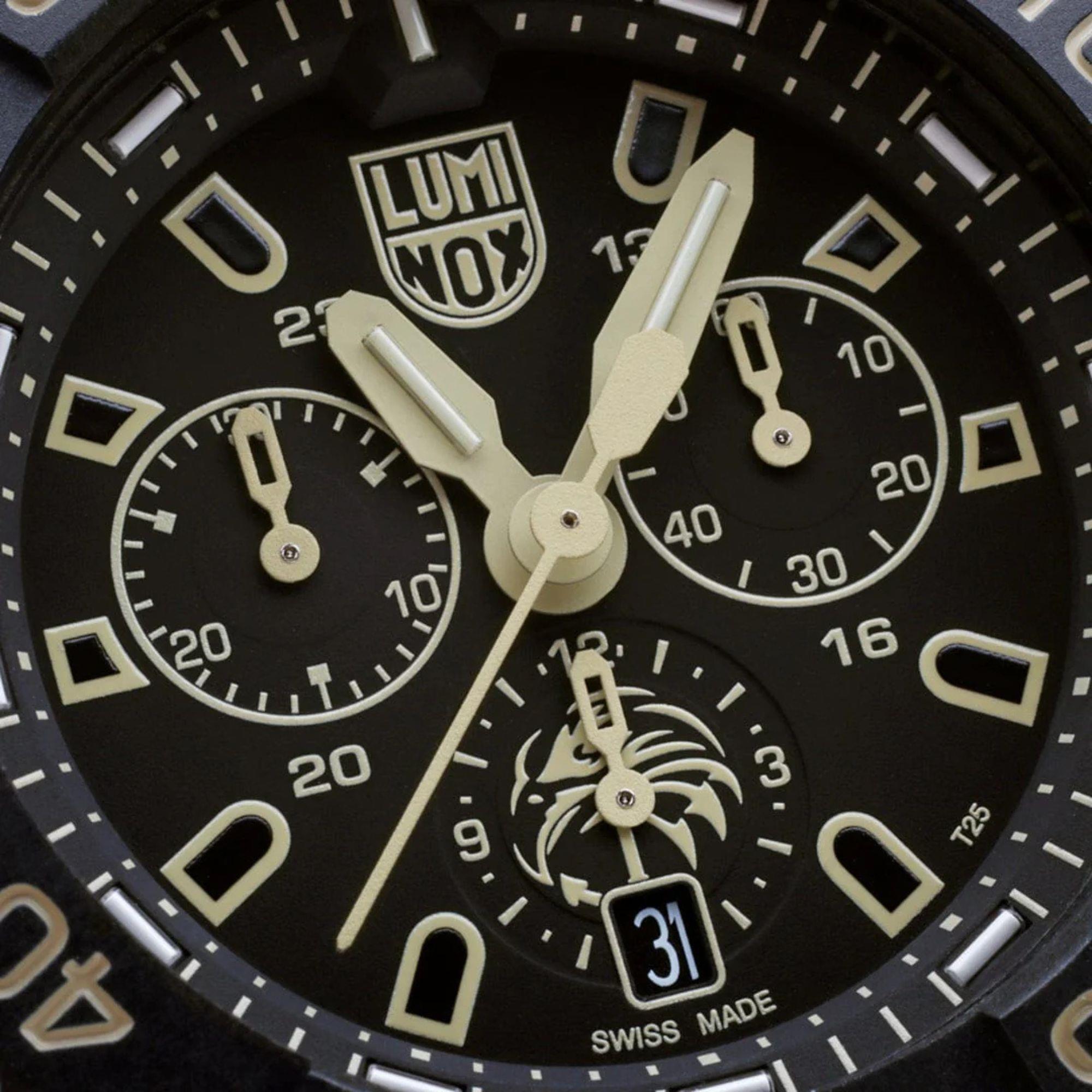 Luminox Navy Seal Foundation Chronograph Black Dial Rubber Strap Men's Watch XS.3590.NSF.2