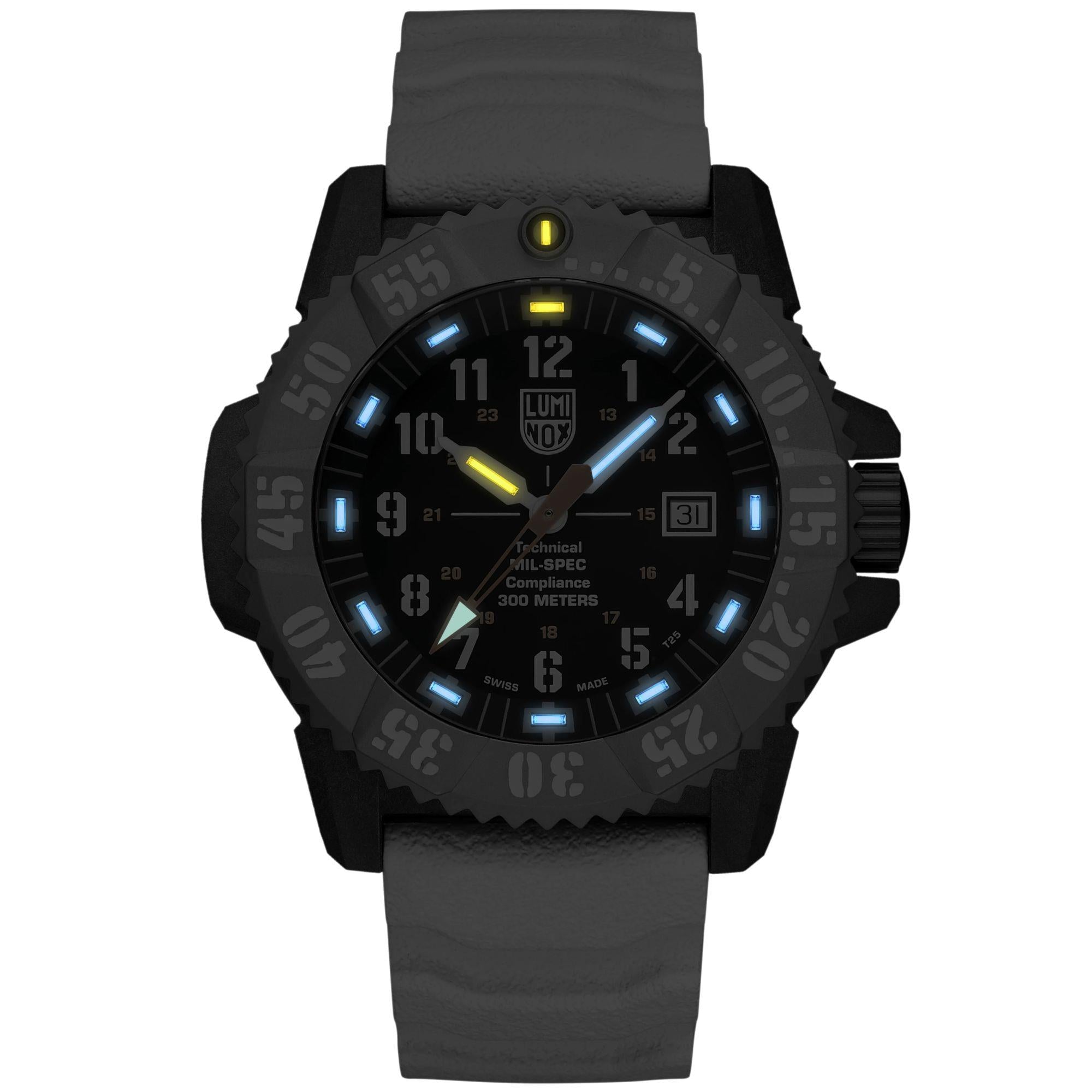 Luminox MIL-SPEC Inspired Black Dial Rubber Strap Men's Watch XL.3359.2