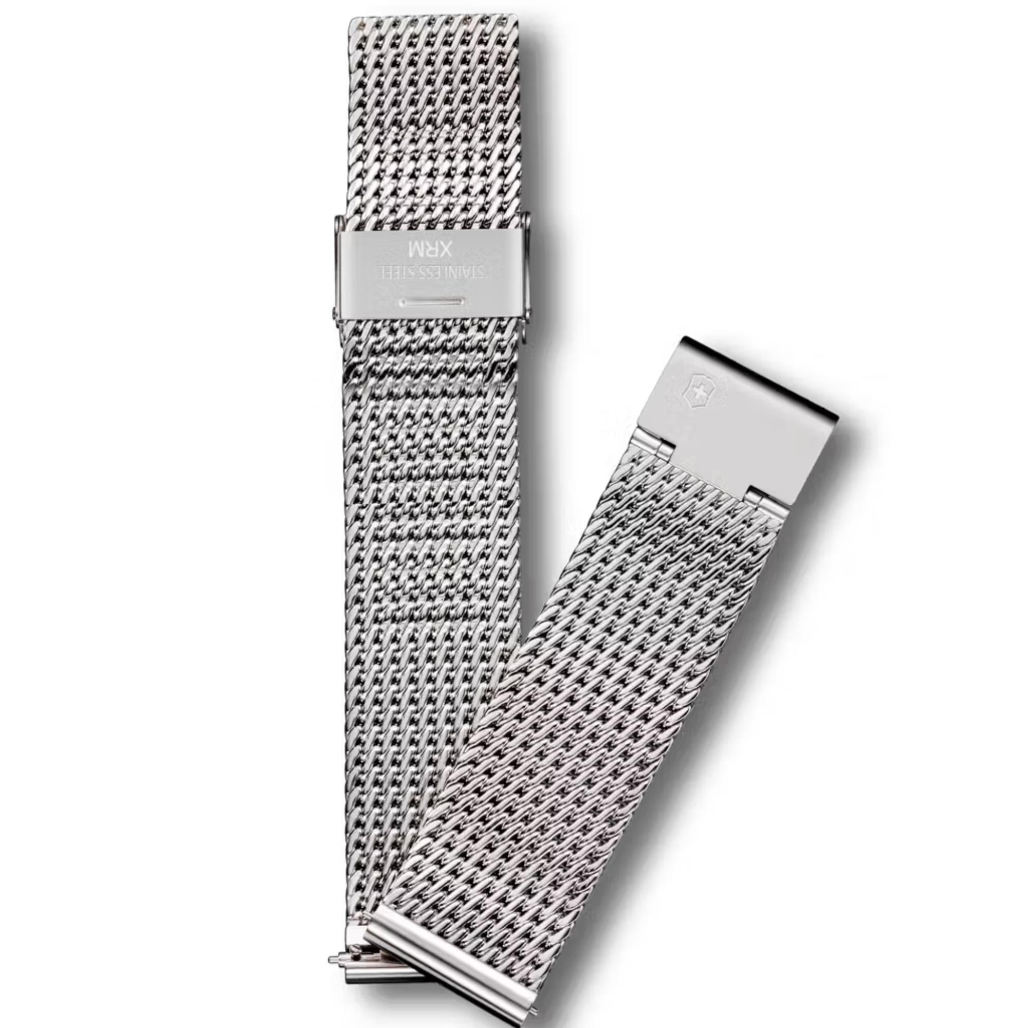 Victorinox High Quality Milanais 21mm Silver Mesh Watch Strap D1 V.60065