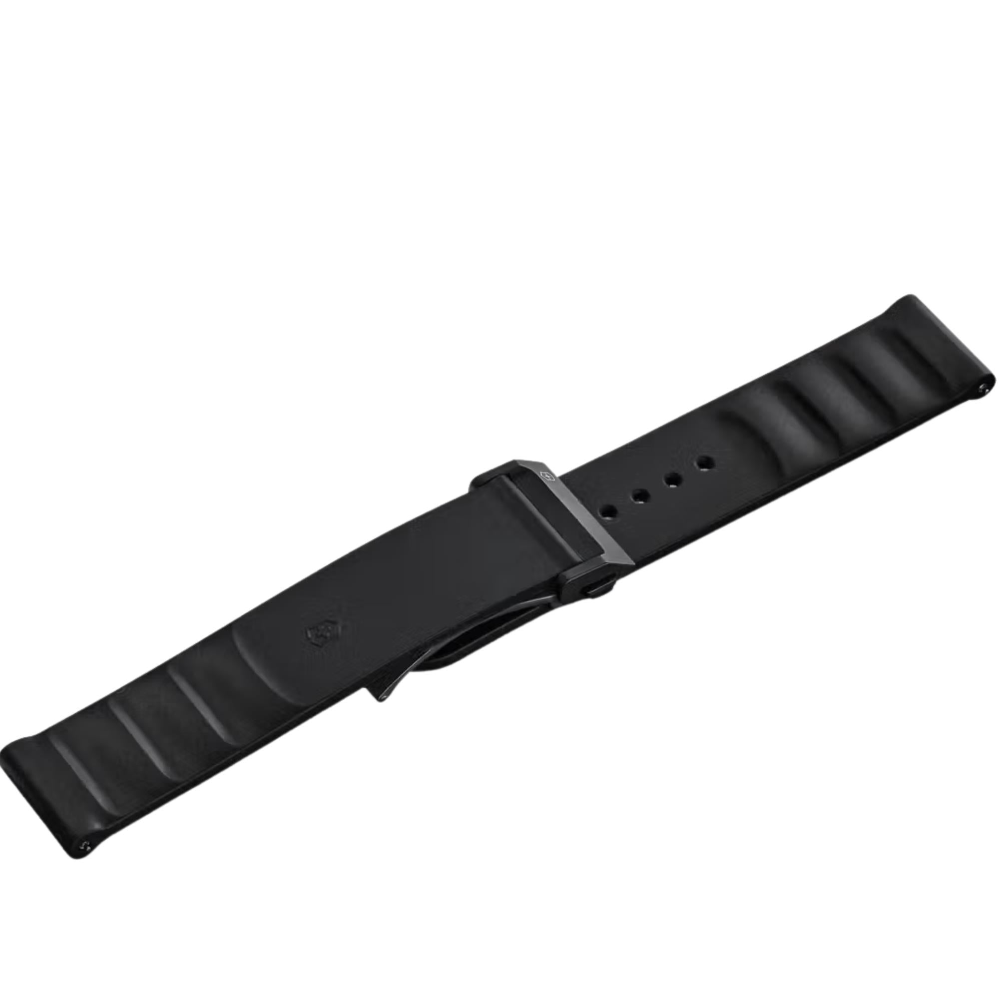 Victorinox Genuine Rubber 21mm Black Watch Strap D2-DC V.60056