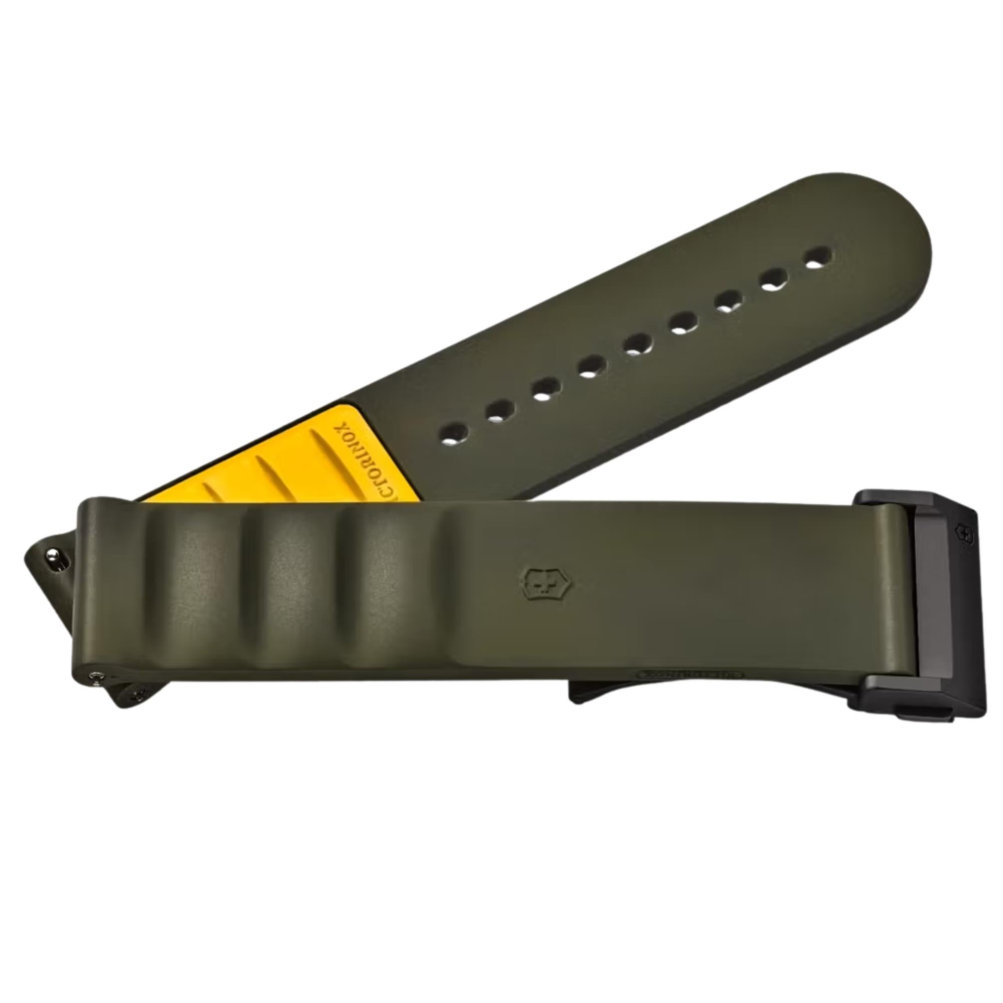 Victorinox Genuine Rubber 21mm Green Watch Strap D2-DC V.60057