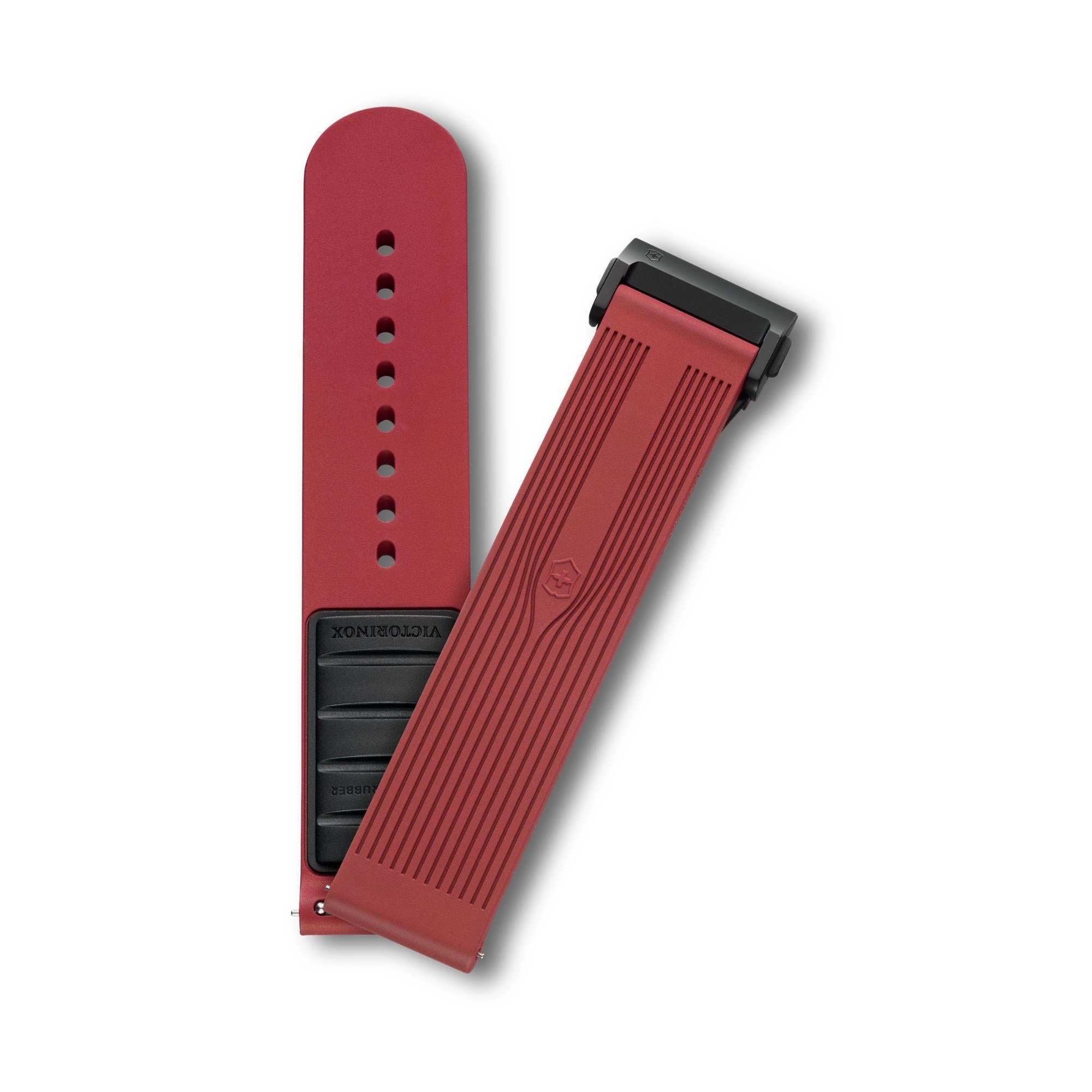 Victorinox Air-Pro Genuine Rubber 21mm Red Watch Strap D5-DC V.60073