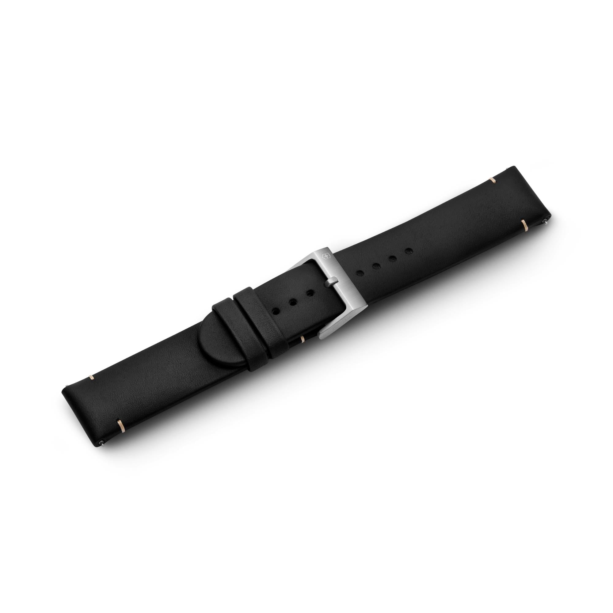 Victorinox Genuine Letaher 21mm Black Watch Strap D1 V.60038