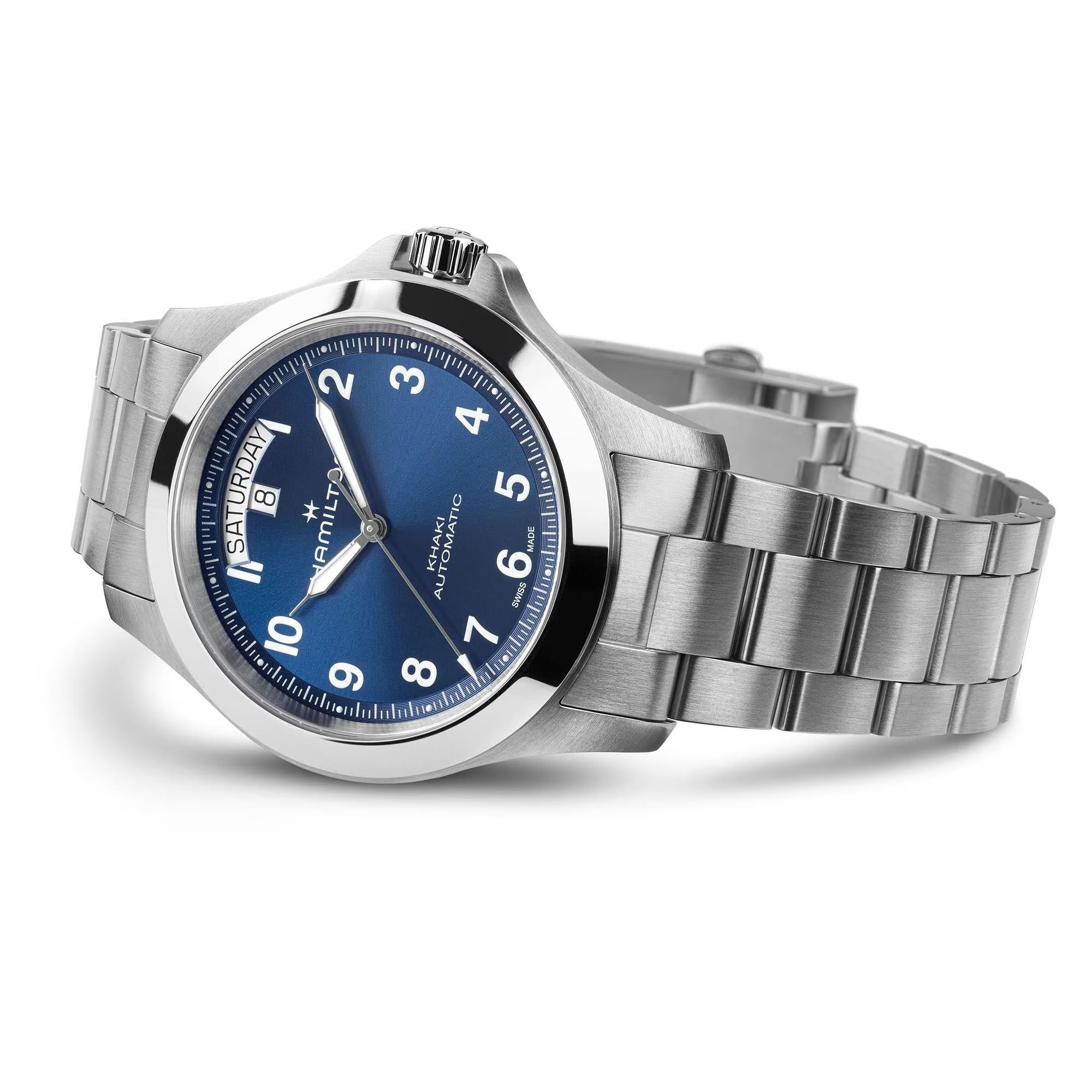 Hamilton Khaki Field 40mm Blue Steel Mens Automatic Watch H64475140