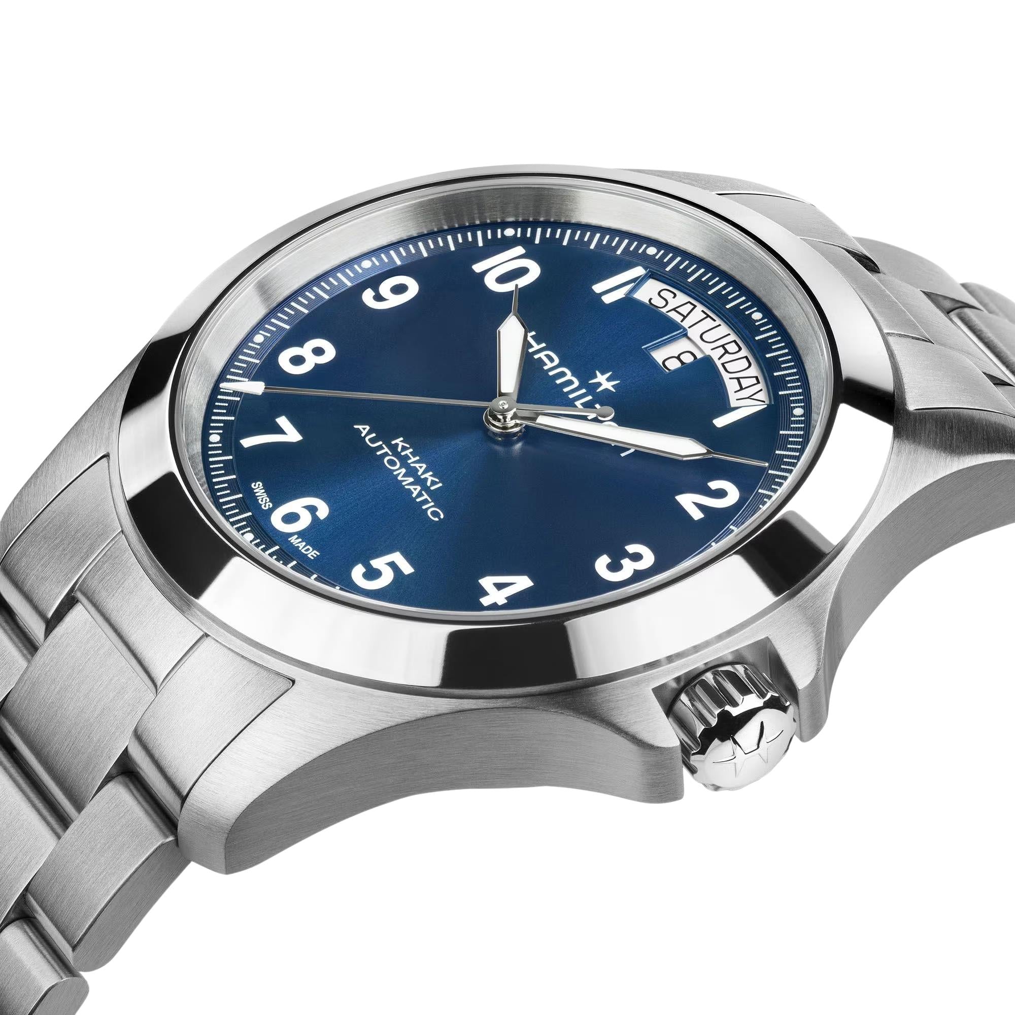Hamilton Khaki Field 40mm Blue Steel Mens Automatic Watch H64475140