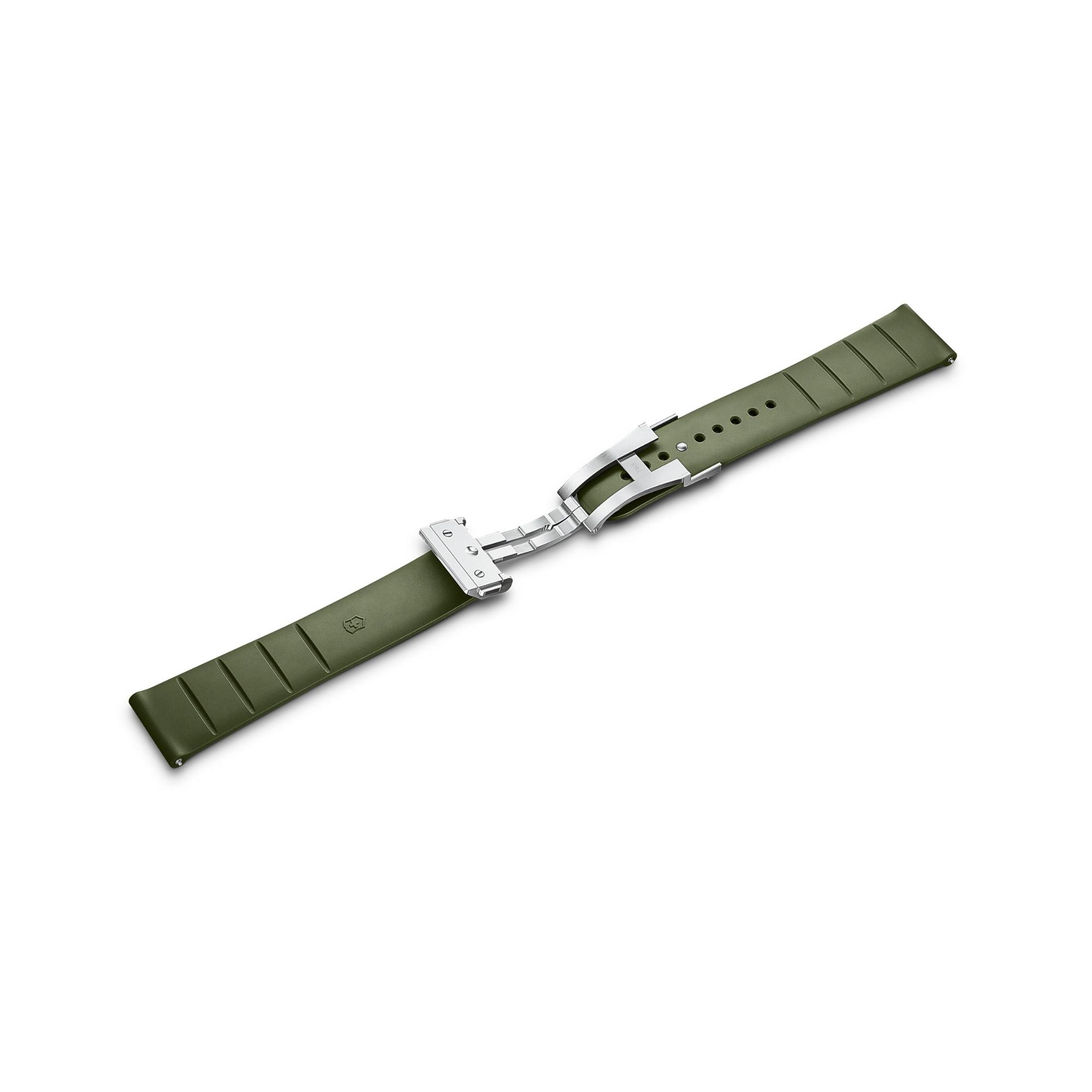 Victorinox Air Circulation Pad Genuine Green 21mm Rubber Strap D6-DC V.60097