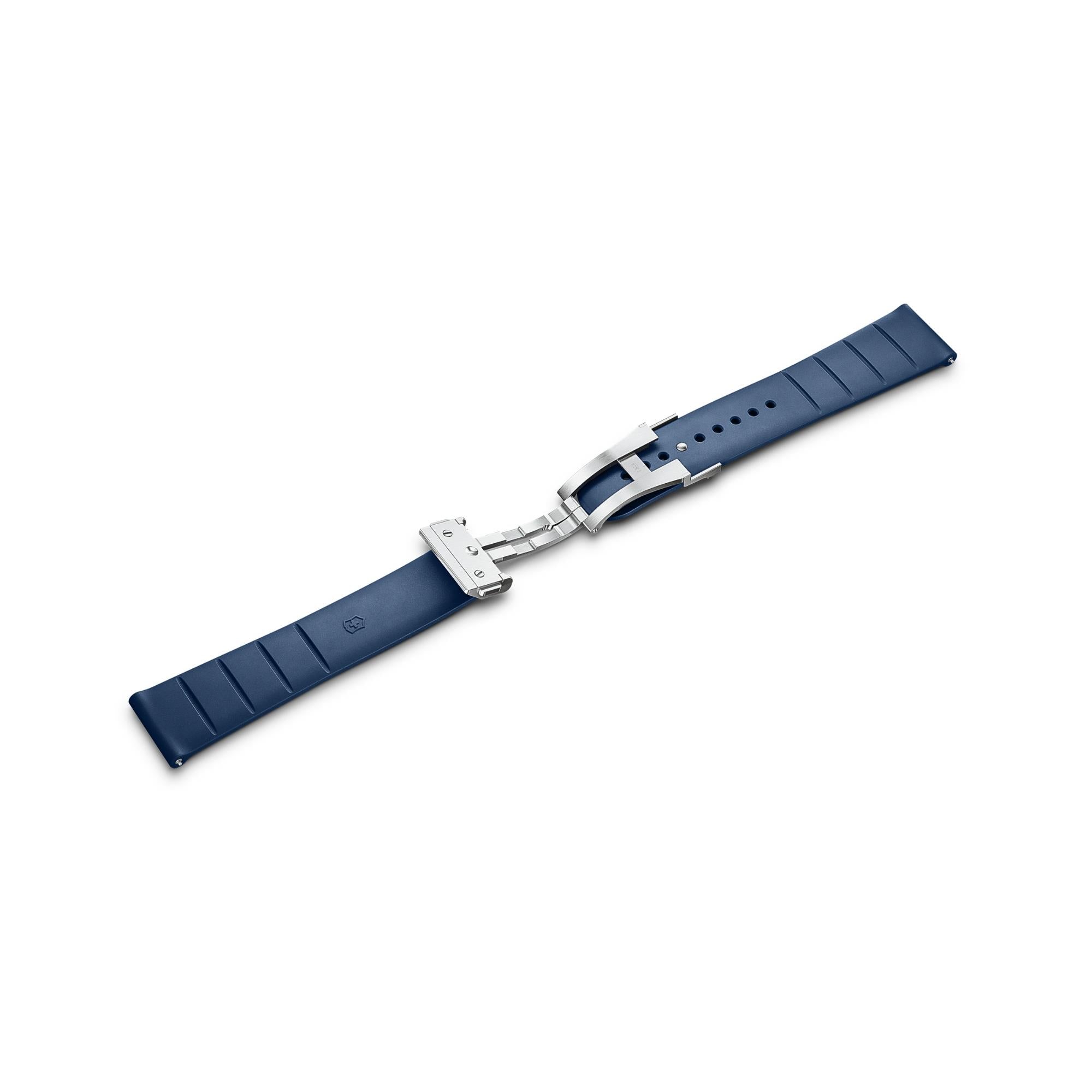 Victorinox Air Circulation Pad Genuine Blue 21mm Rubber Strap D6-DC V.60096