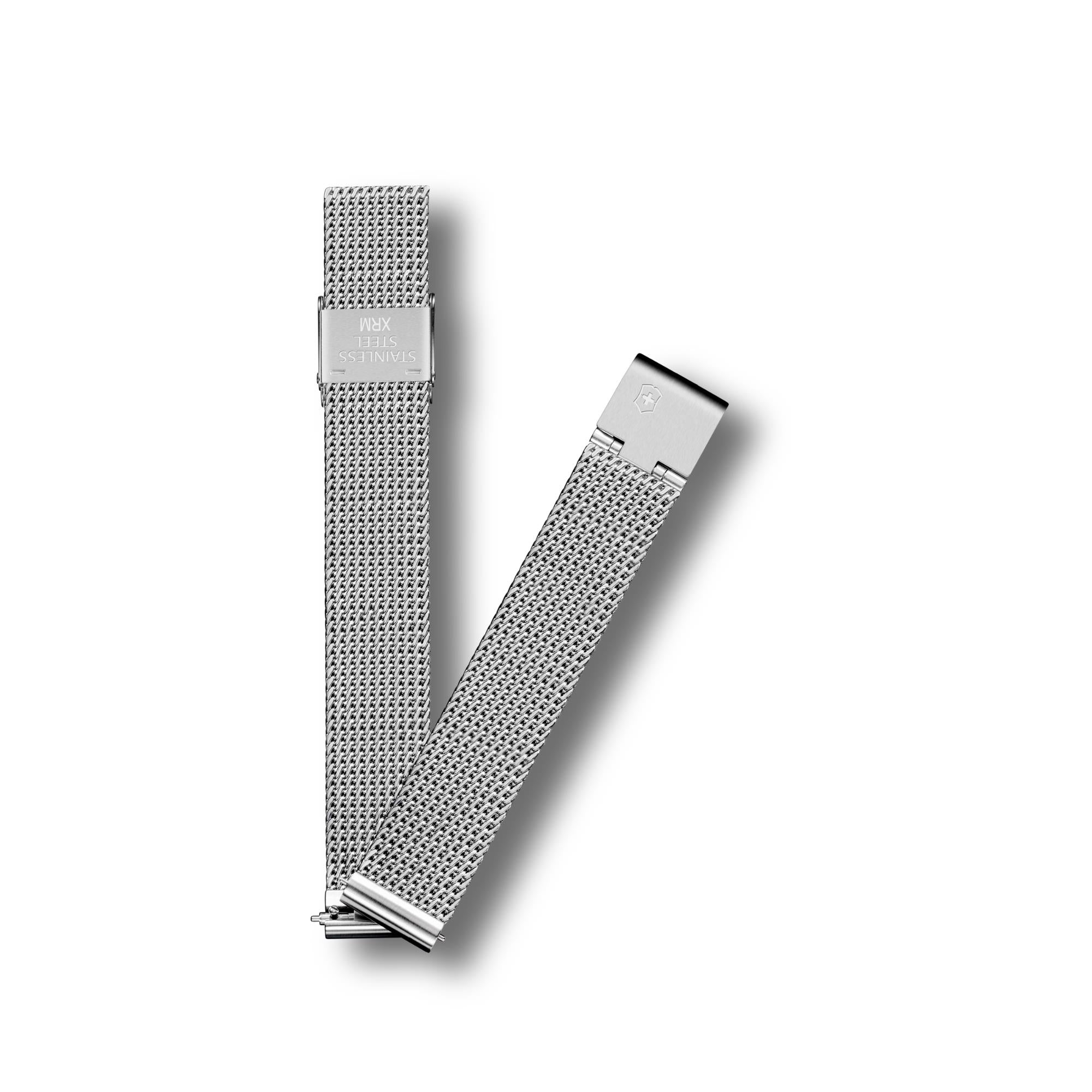 Victorinox High-Quality Silver PVD Small 16mm Mesh D1 Watch Strap V.60092