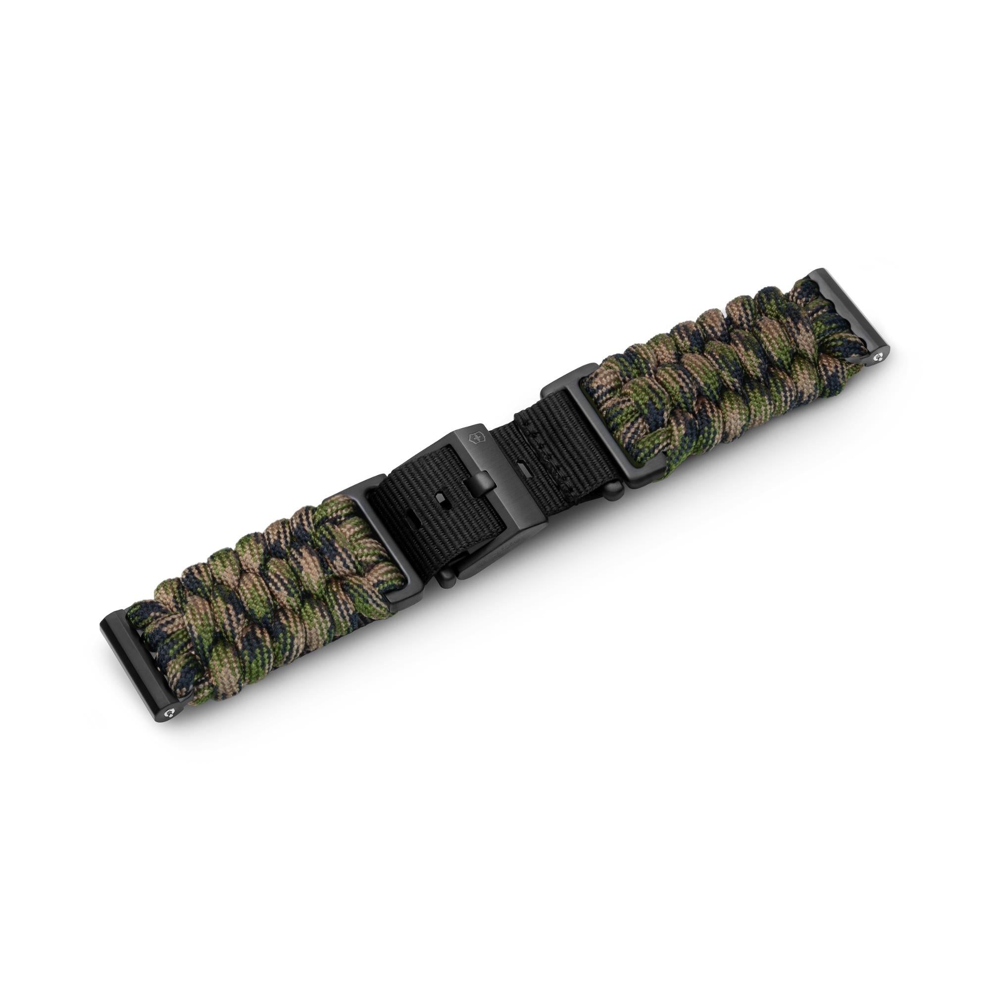 Victorinox Handwoven Paracord 21mm Green Camo Watch Strap D1 V.60085