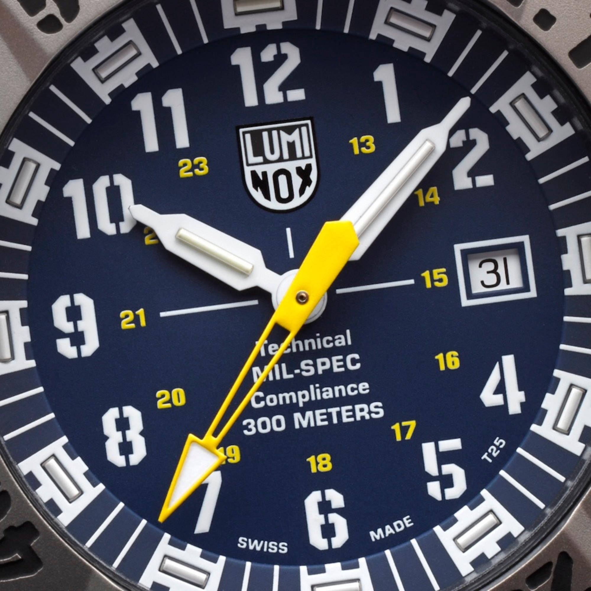 Luminox MIL-SPEC 46mm Blue Dial Rubber Mens Quartz Watch XL.3355.SET