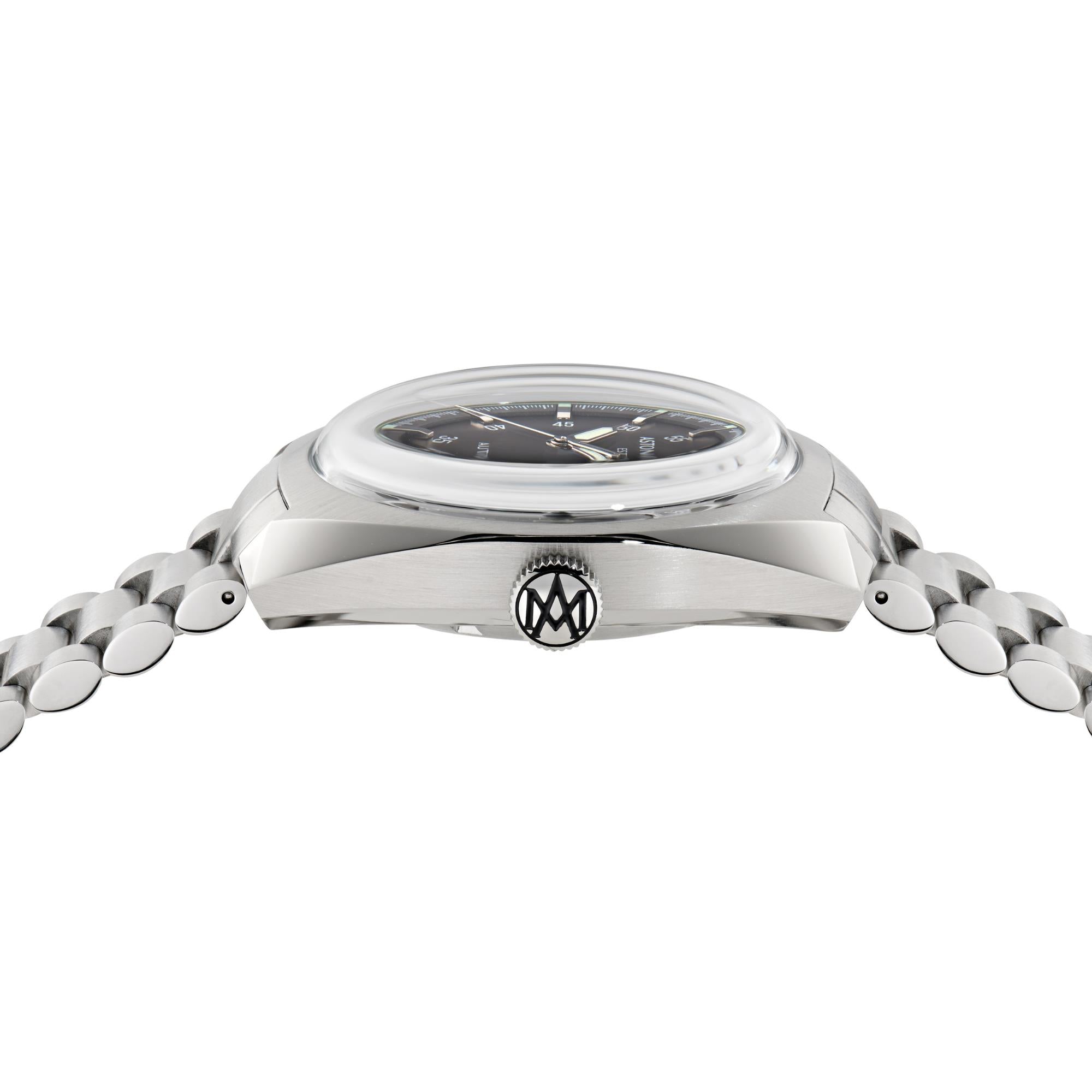 Aston Martin Timeless TS2 41mm RSST Case Light Brown Dial RSST Bracelet Mens Automatic Watch MTTS2S602