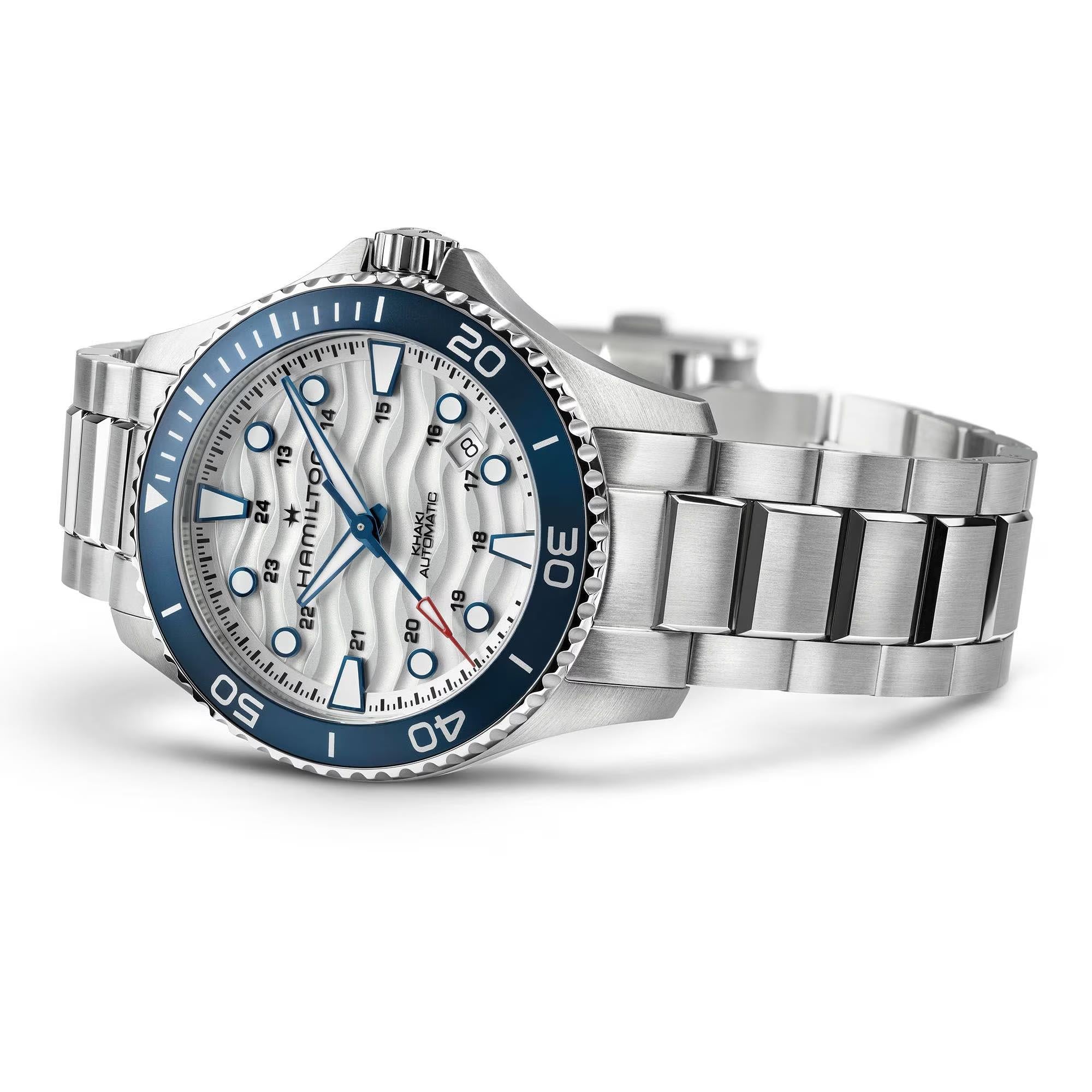 Hamilton Khaki Navy Scuba 40mm White Dial Steel Mens Automatic Watch H82425110
