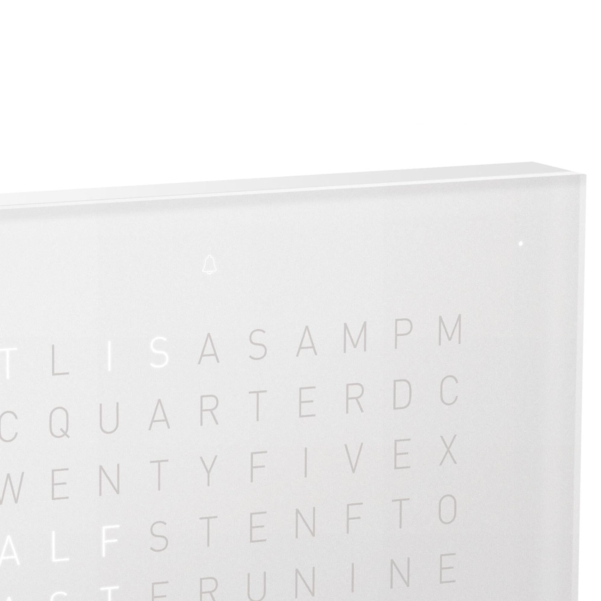 QLOCKTWO Earth 13.5 Pure Edition Vanilla Sugar English Table Clock T4PENVS-UK