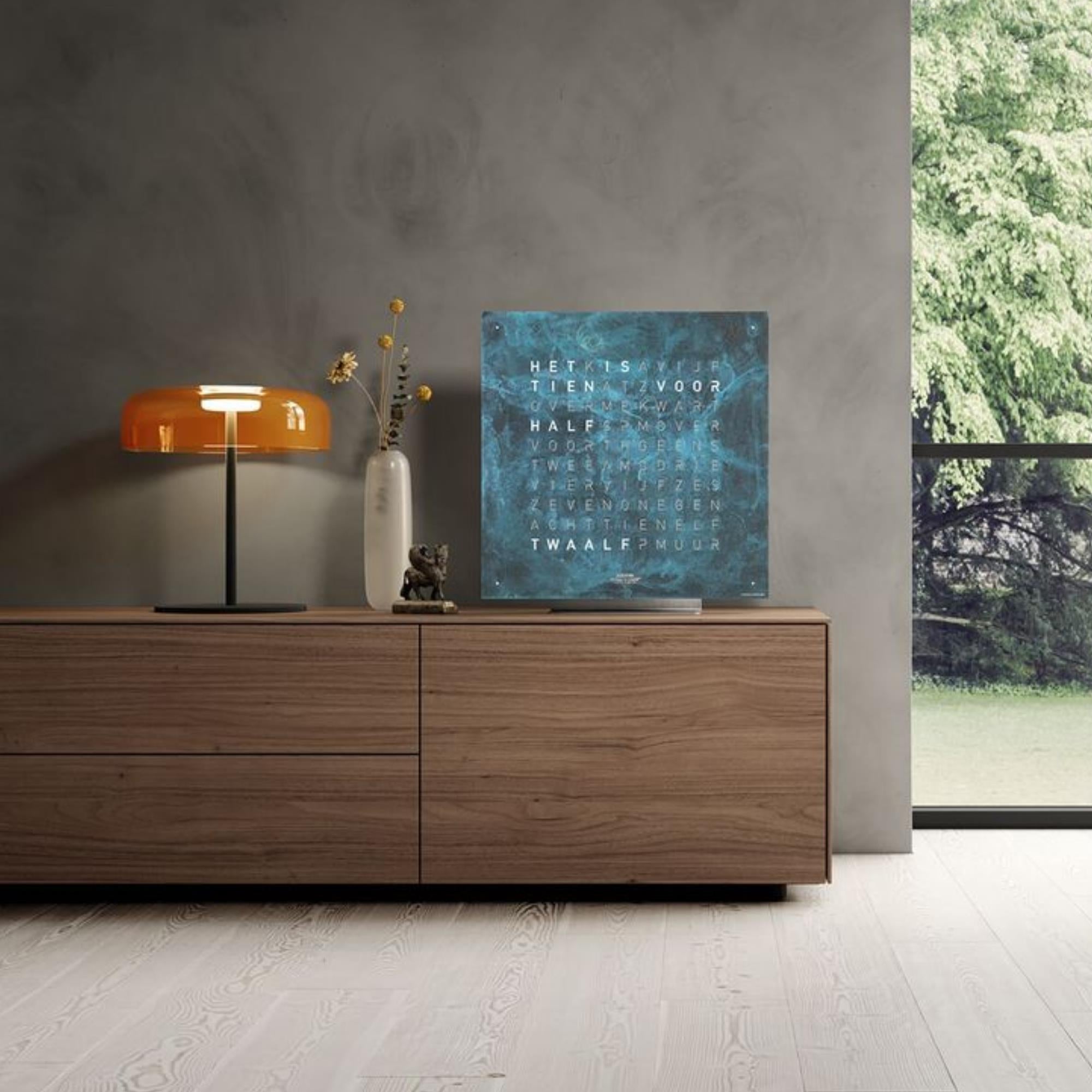 QLOCKTWO Earth 45 Creators Edition Vintage Copper English Wall Clock QT4ENVICO-UK