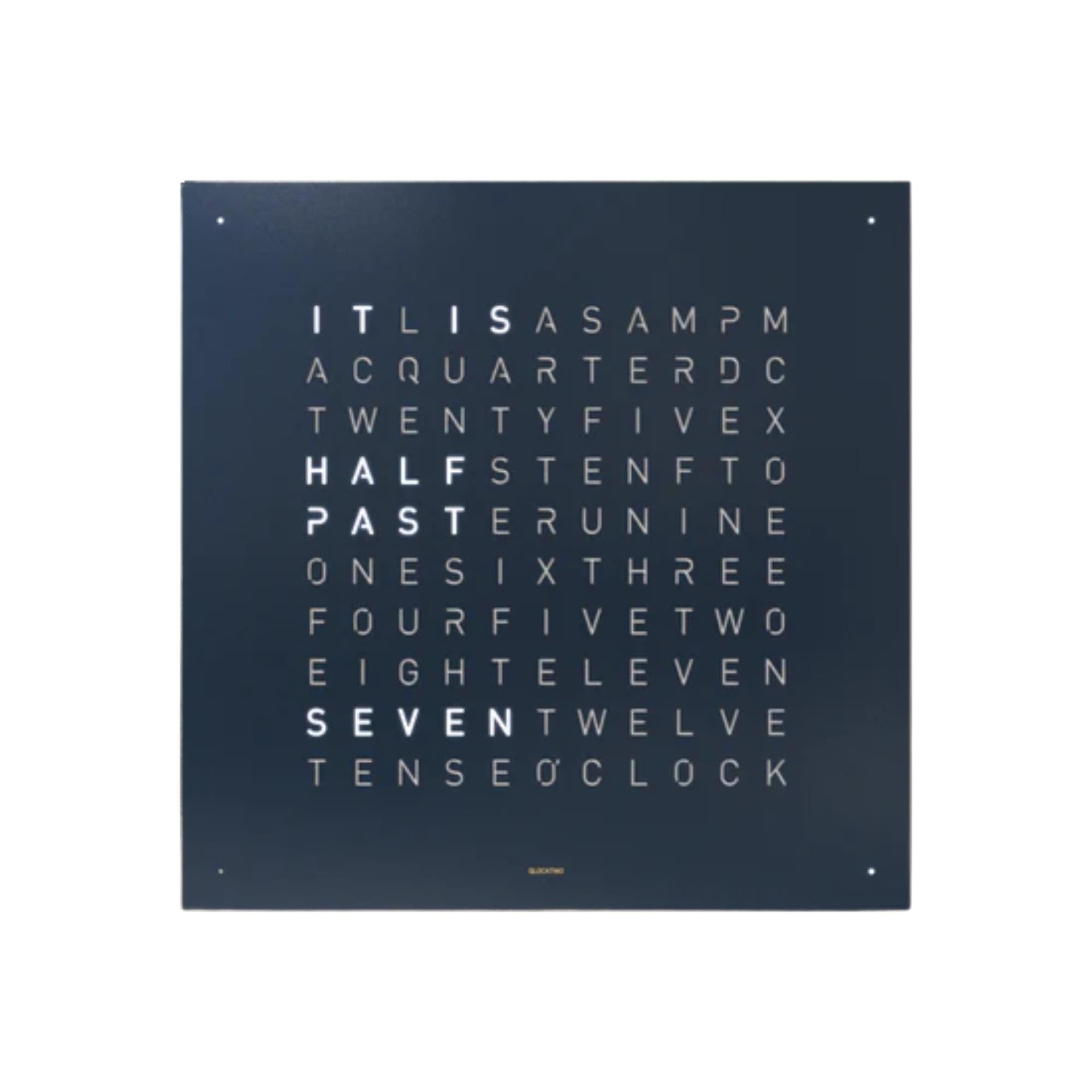 QLOCKTWO Earth 45 Universe Edition Midnight English Wall Table Clock QT4ENMNPC-UK
