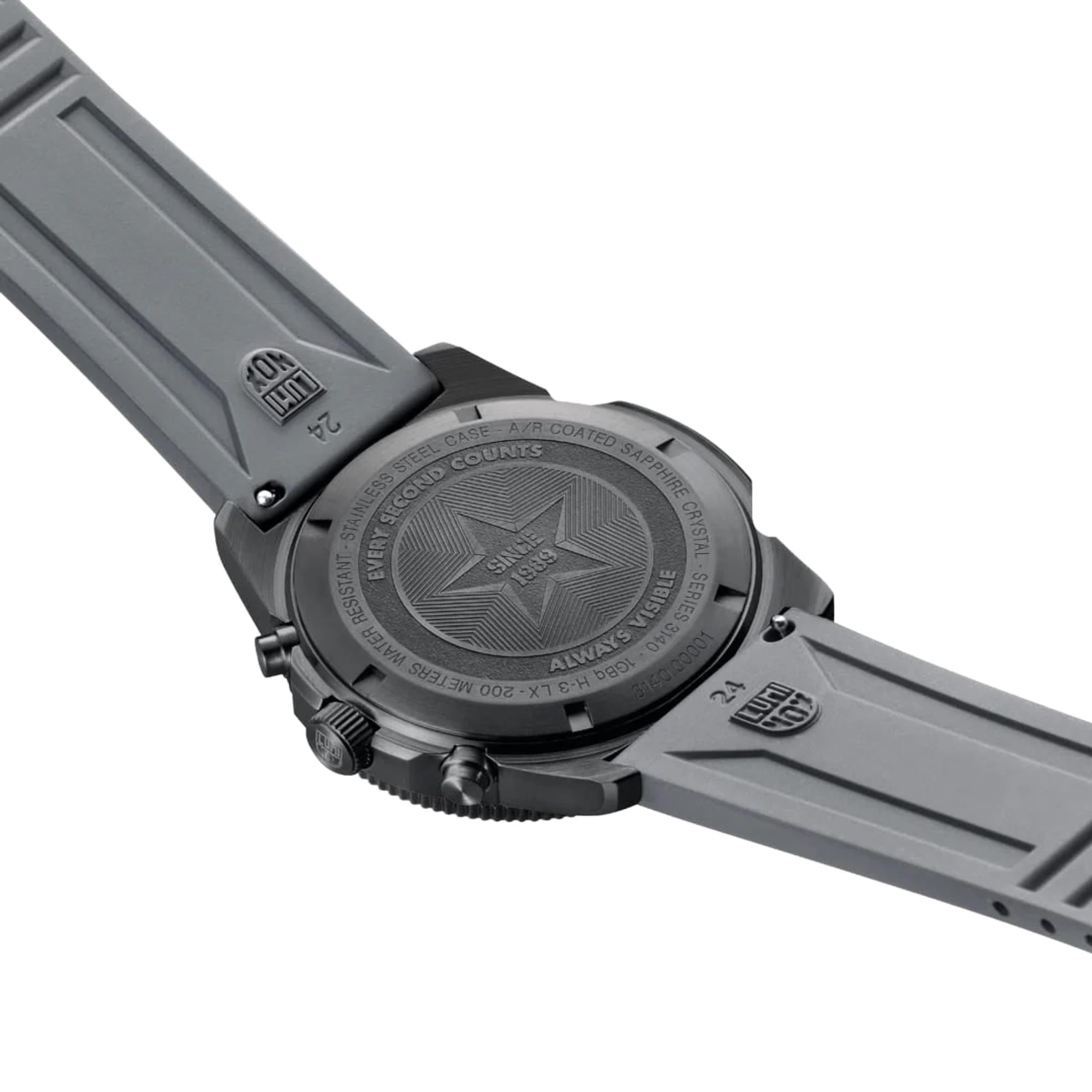 Luminox Pacific Diver 44mm Chronograph Black Dial Rubber Mens Quartz Watch XS.3148
