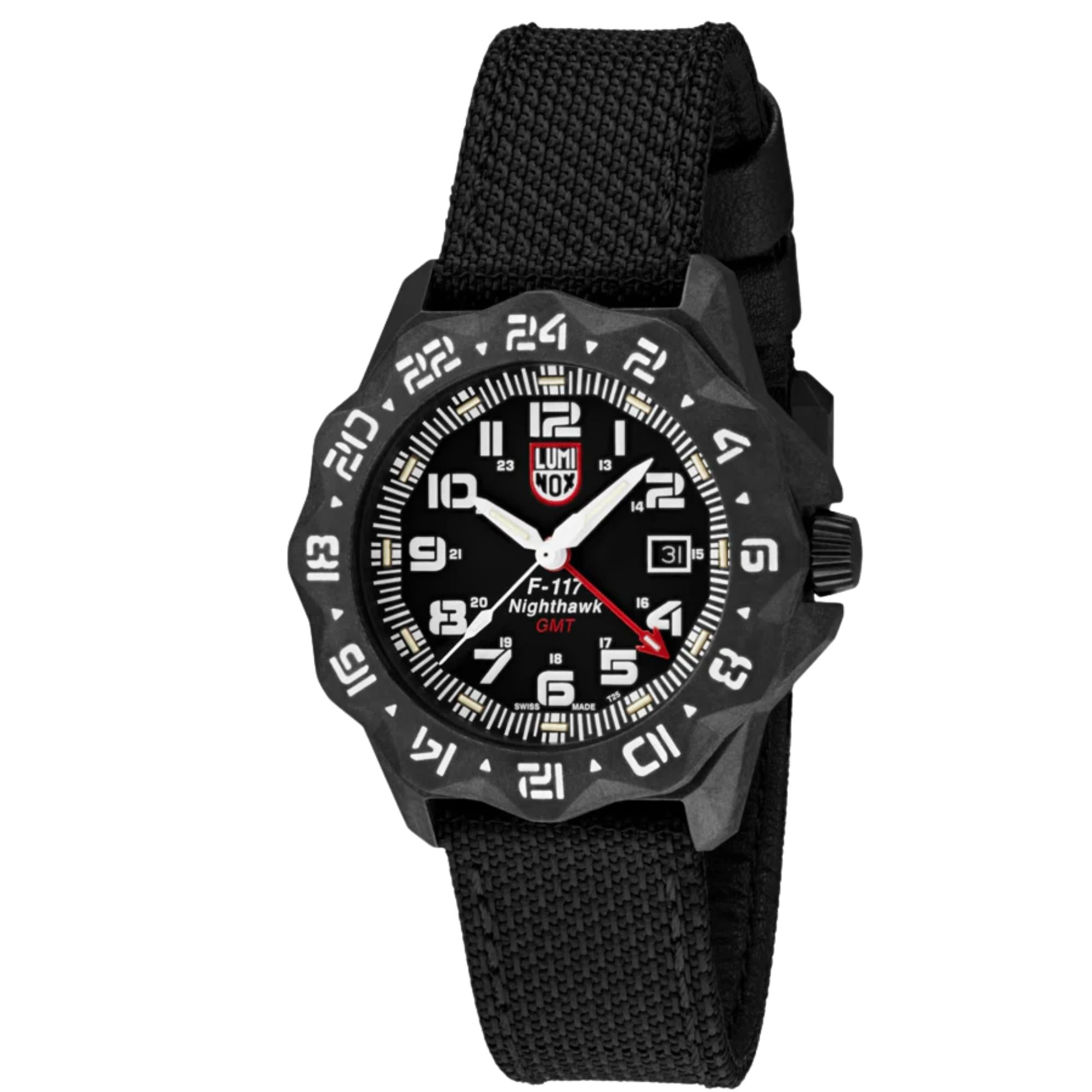 Luminox F-117 Nighthawk 44mm Black Dial Kevlar Mens Quartz Watch XA.6441